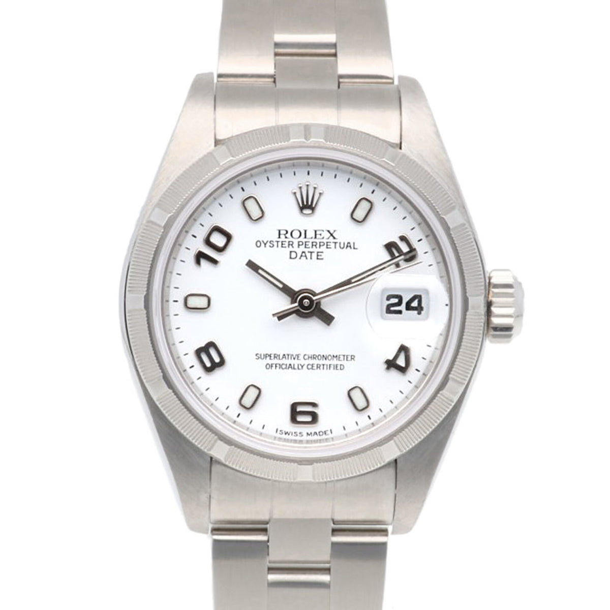 Rolex Date Oyster Perpetual 79190 White Dial 26mm Watch