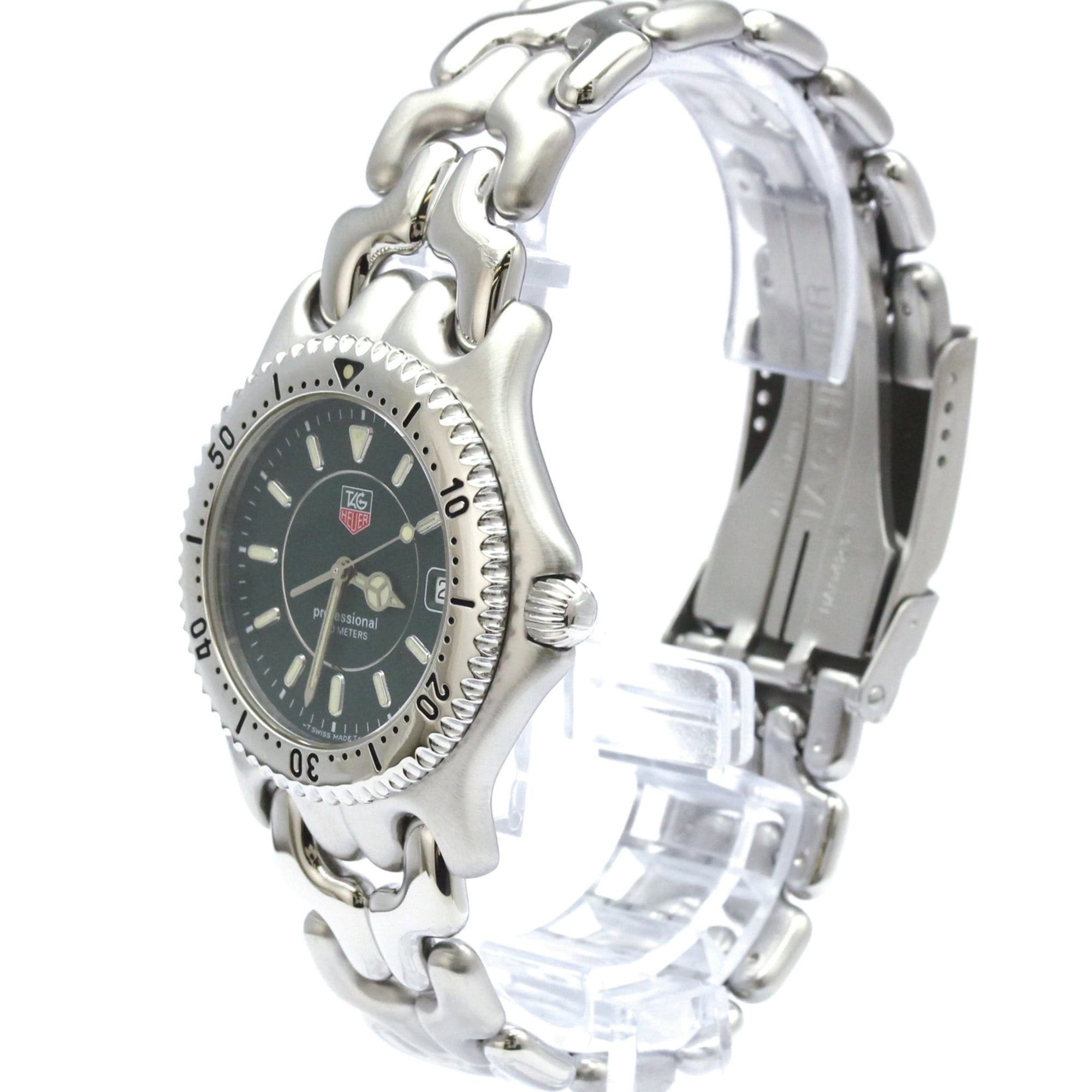TAG Heuer Sel WG1119 Green Dial Stainless steel 38mm Watch