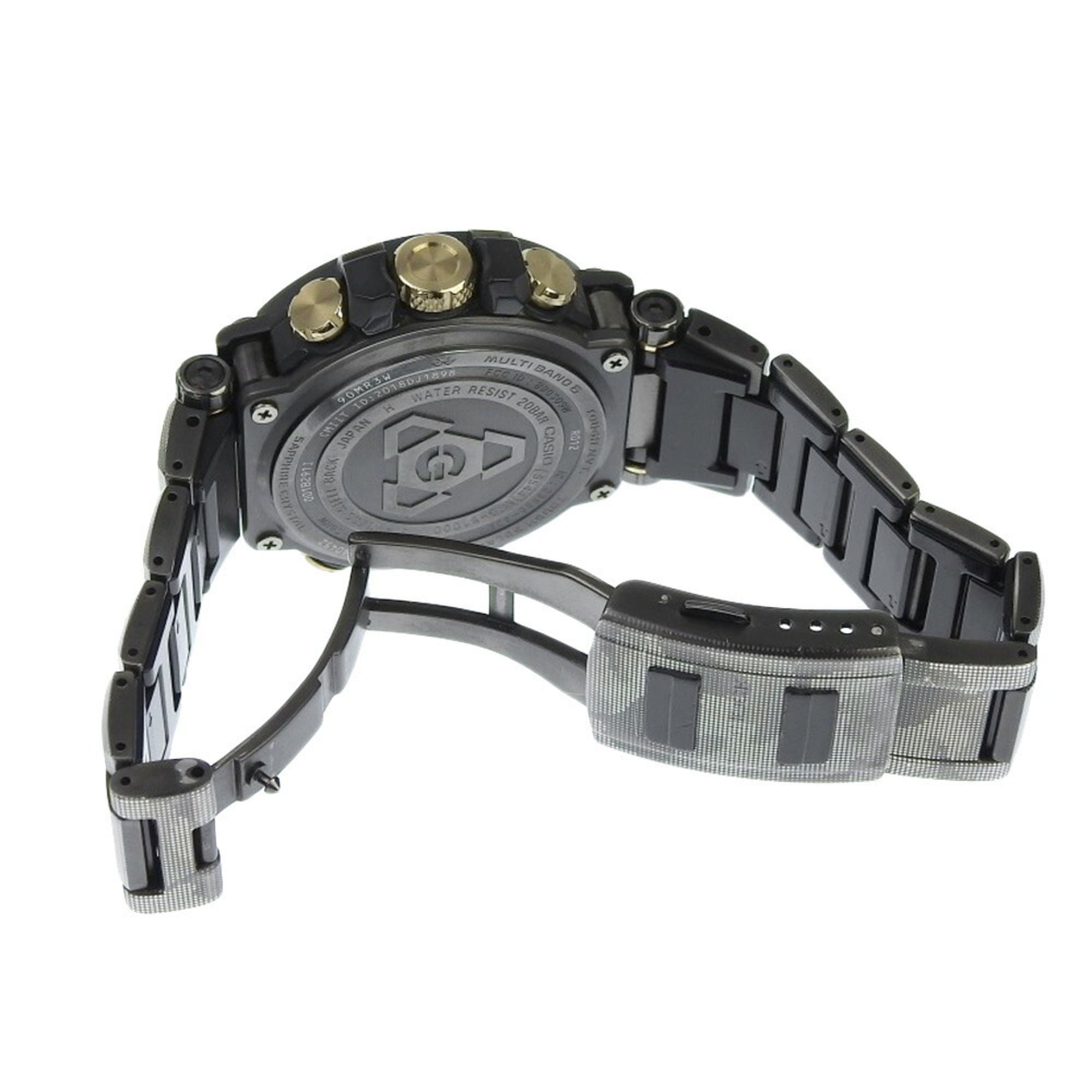CASIO G-Shock MTG B1000 DCM 1AJF Horloge met zwarte wijzerplaat, metaal, roestvrij staal, radio, zonne-energie, 48 mm, heren