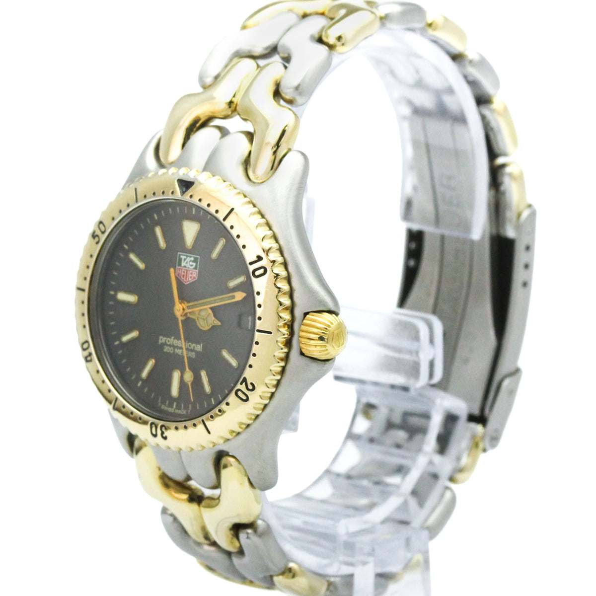 TAG Heuer Sel S95.213, graues Zifferblatt, 34 mm Uhr