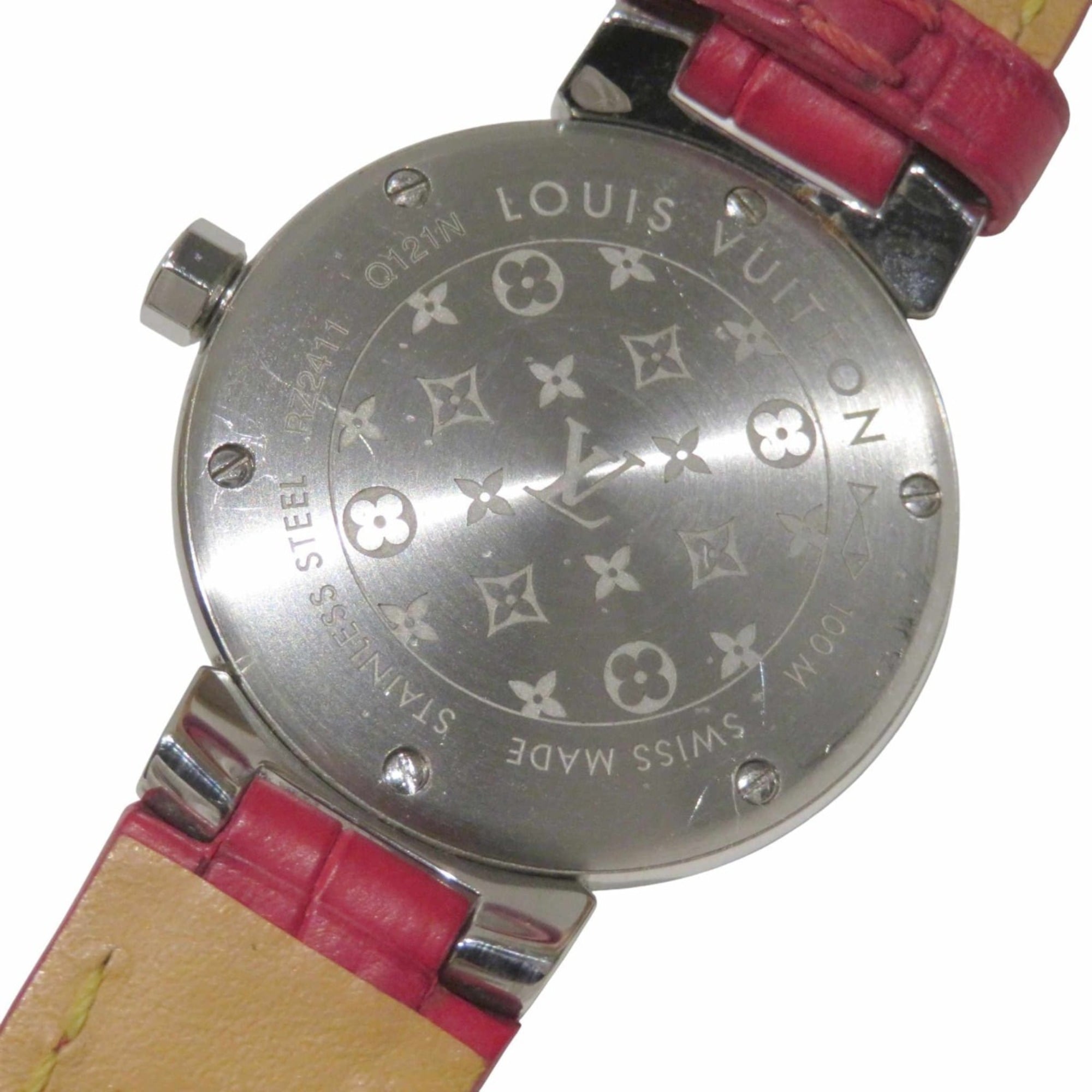 Louis Vuitton Tambour Q121N Red Dial 27mm Watch