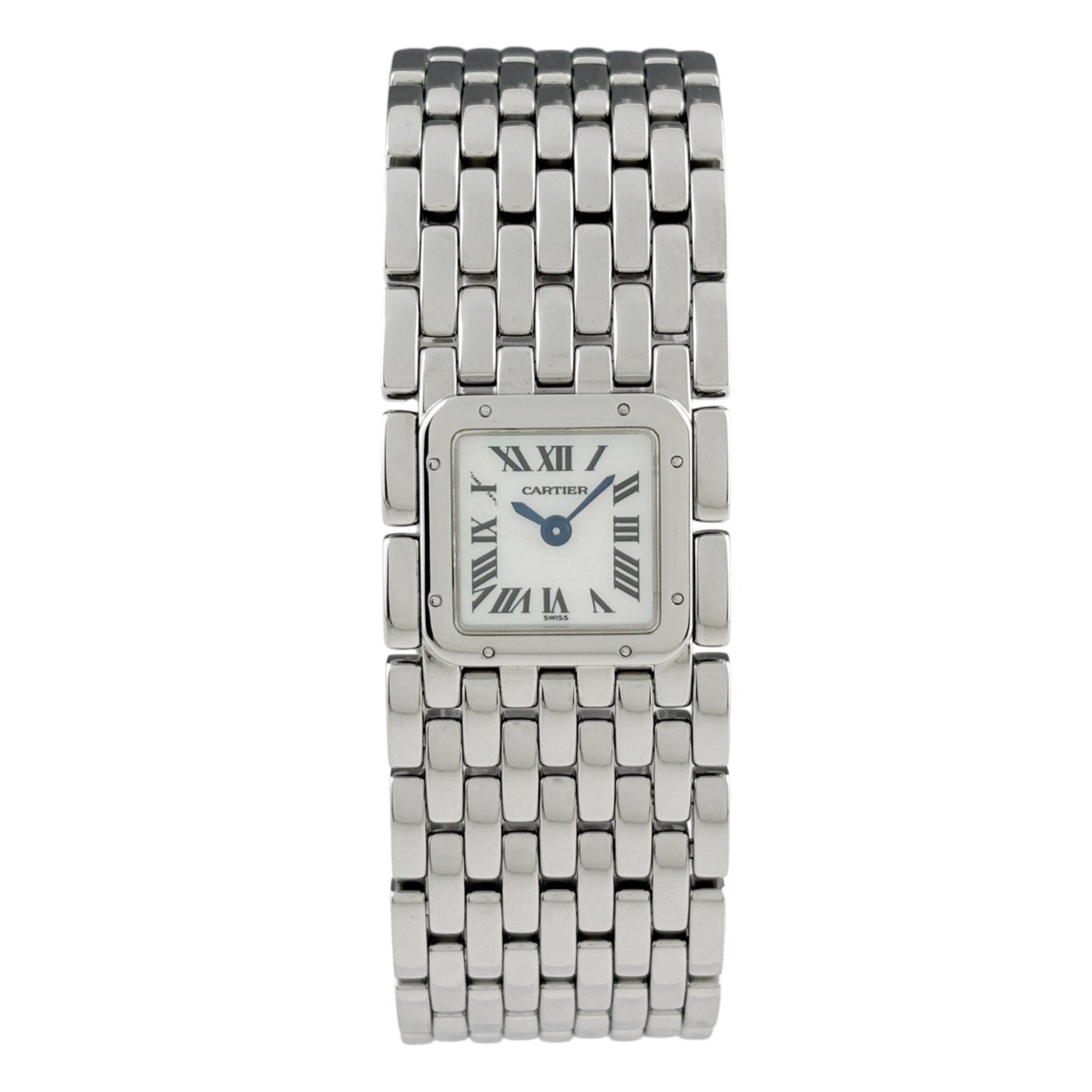Montre Cartier Panthère Ruban W61001T9 Blanc avec cadran en coquillage, 21 mm