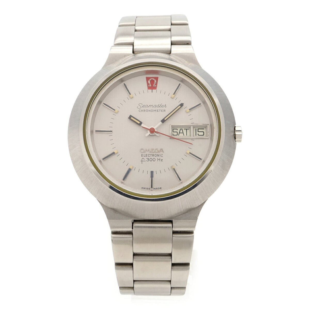 Omega Seamaster Electronic Day-Date ST398.0811 Silver Dial 41mm Watch