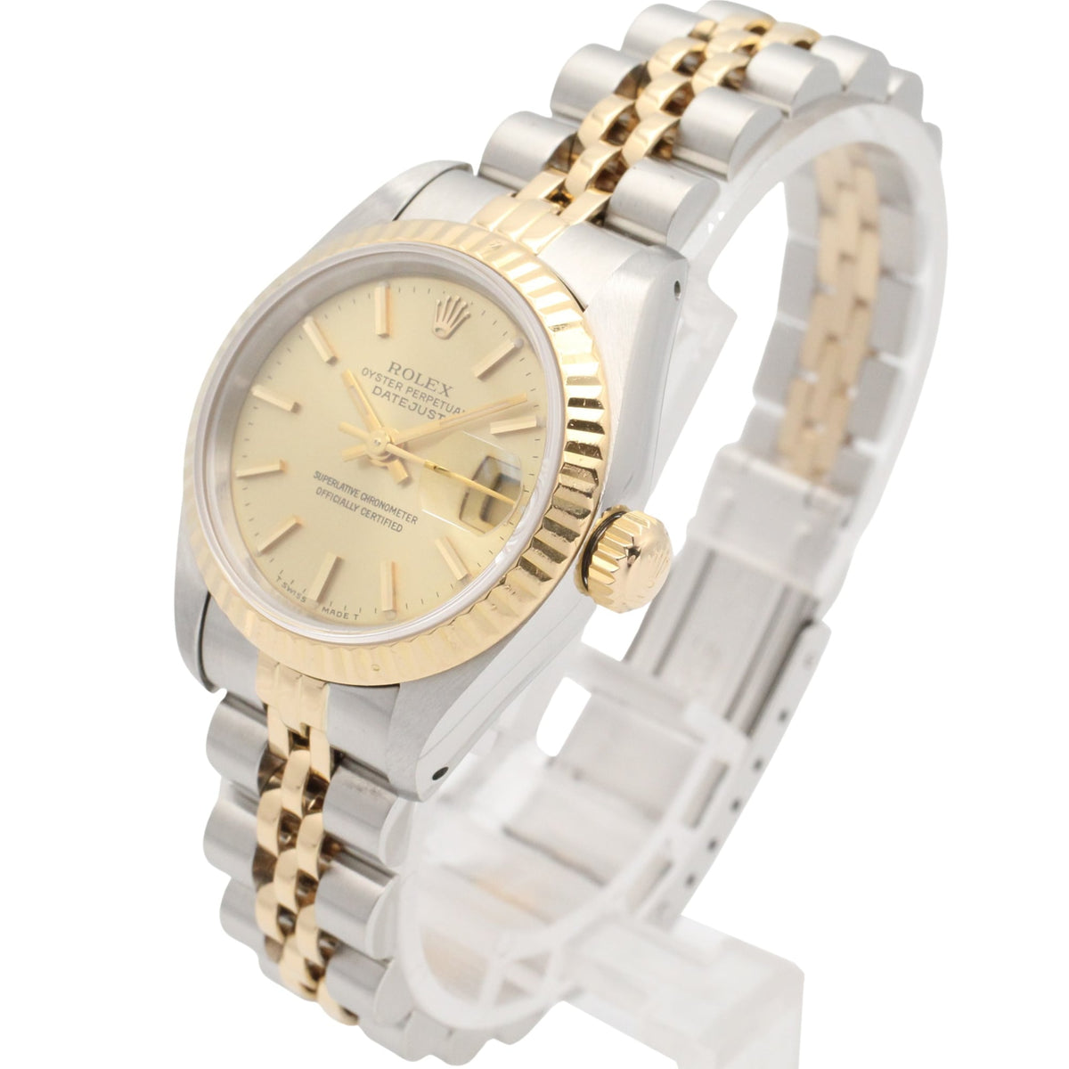 Rolex Datejust Serie 91, Modell 69173 Champagner, goldenes Zifferblatt, 26 mm Uhr
