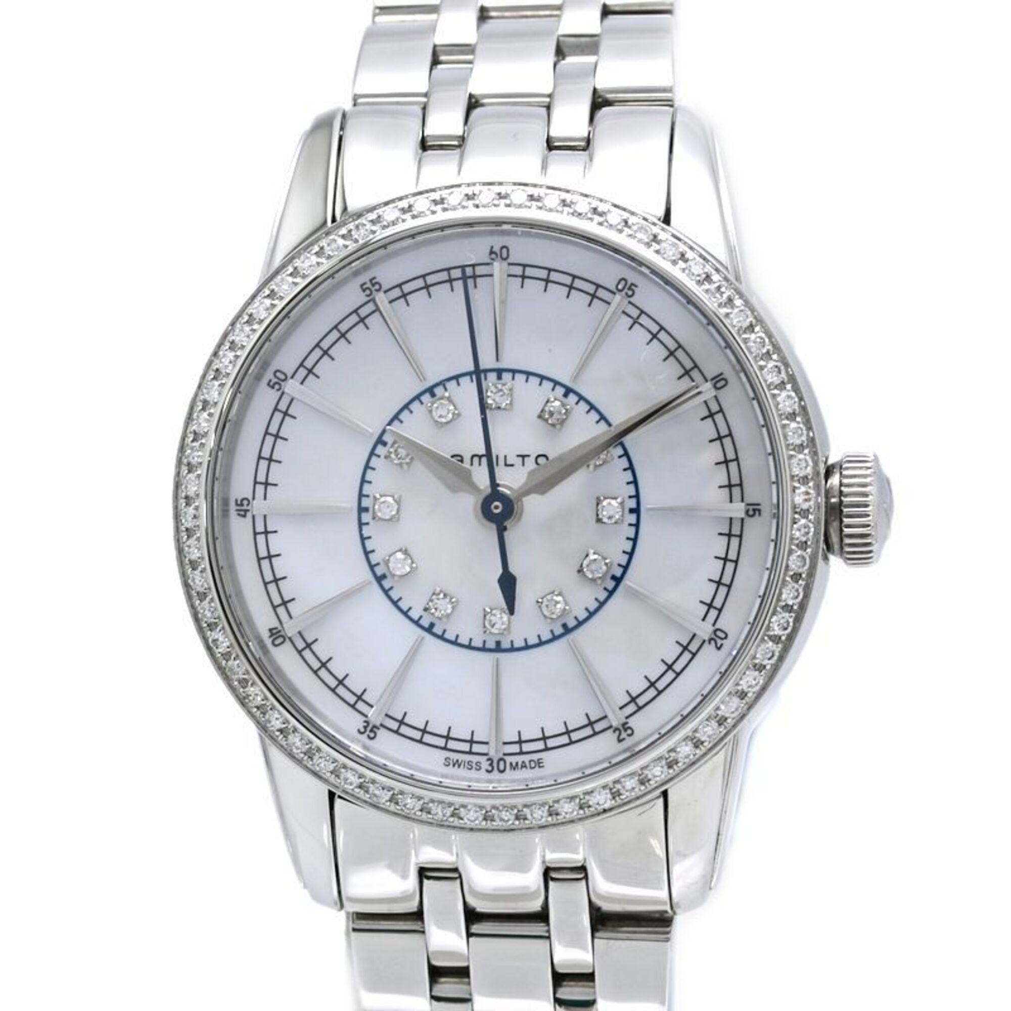 HAMILTON Hamilton Railroad Lady Diamond H40391191 H403910 Women's Watch Stainless Steel /40412
