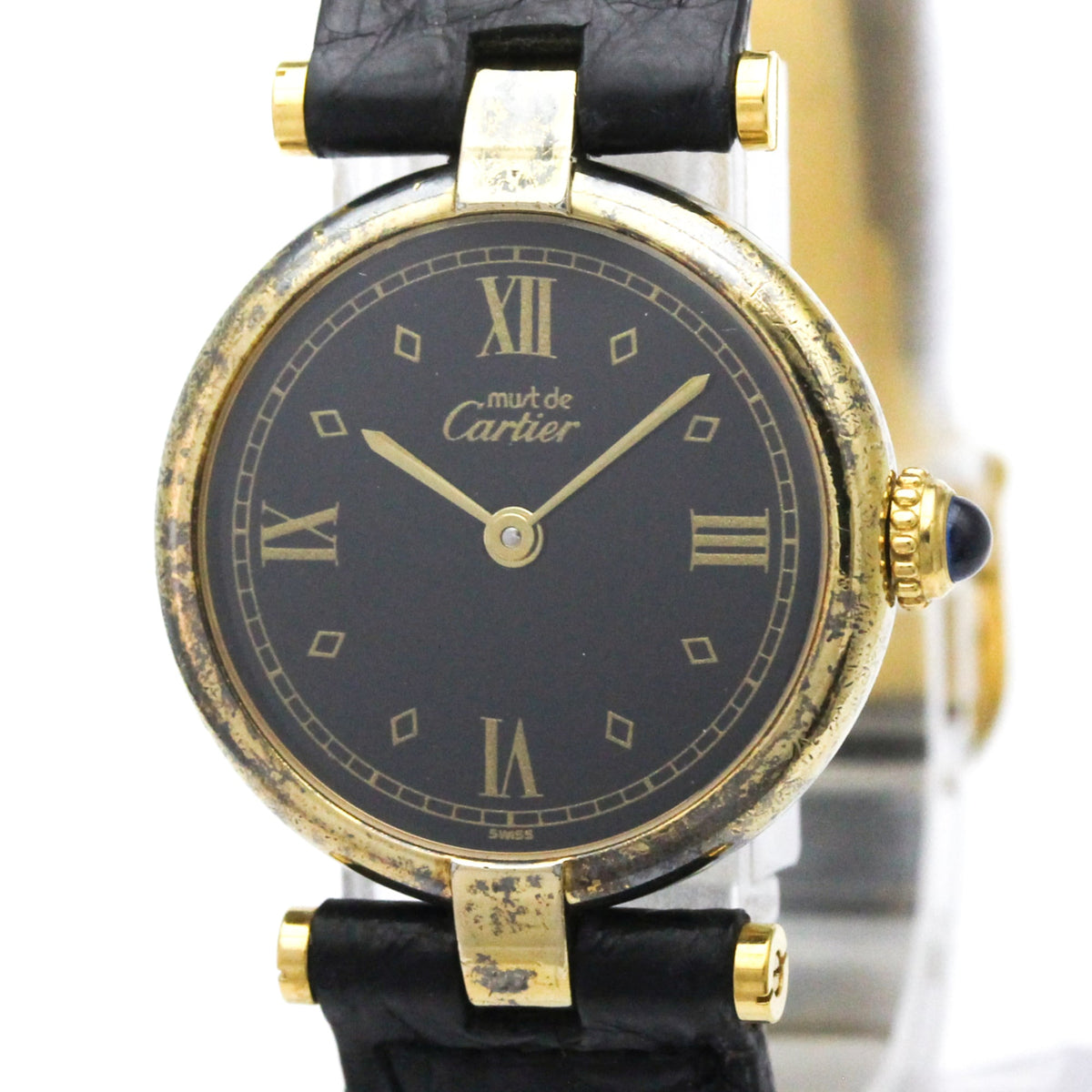 Montre Cartier Must 590004 Noir cadran de 24 mm