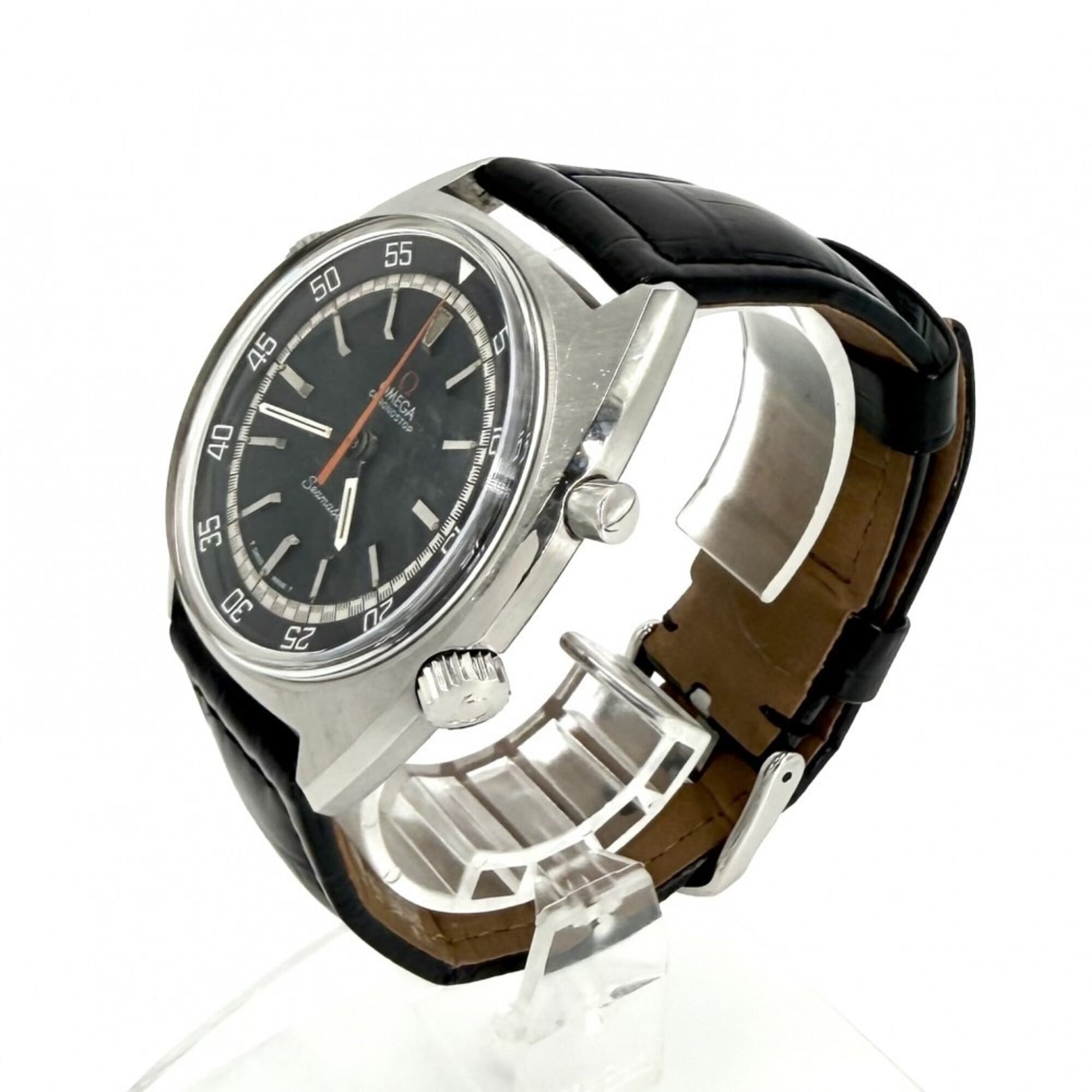 Omega Seamaster calibre 865 Chronostop MT, lunette intérieure 145008 Noir Cadran 40mm Montre