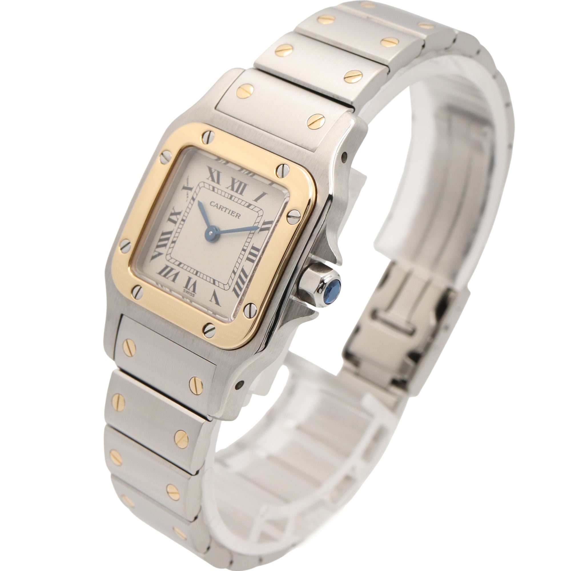 Cartier Santos Galbee SM W20012C4 Silver Dial 23mm Watch