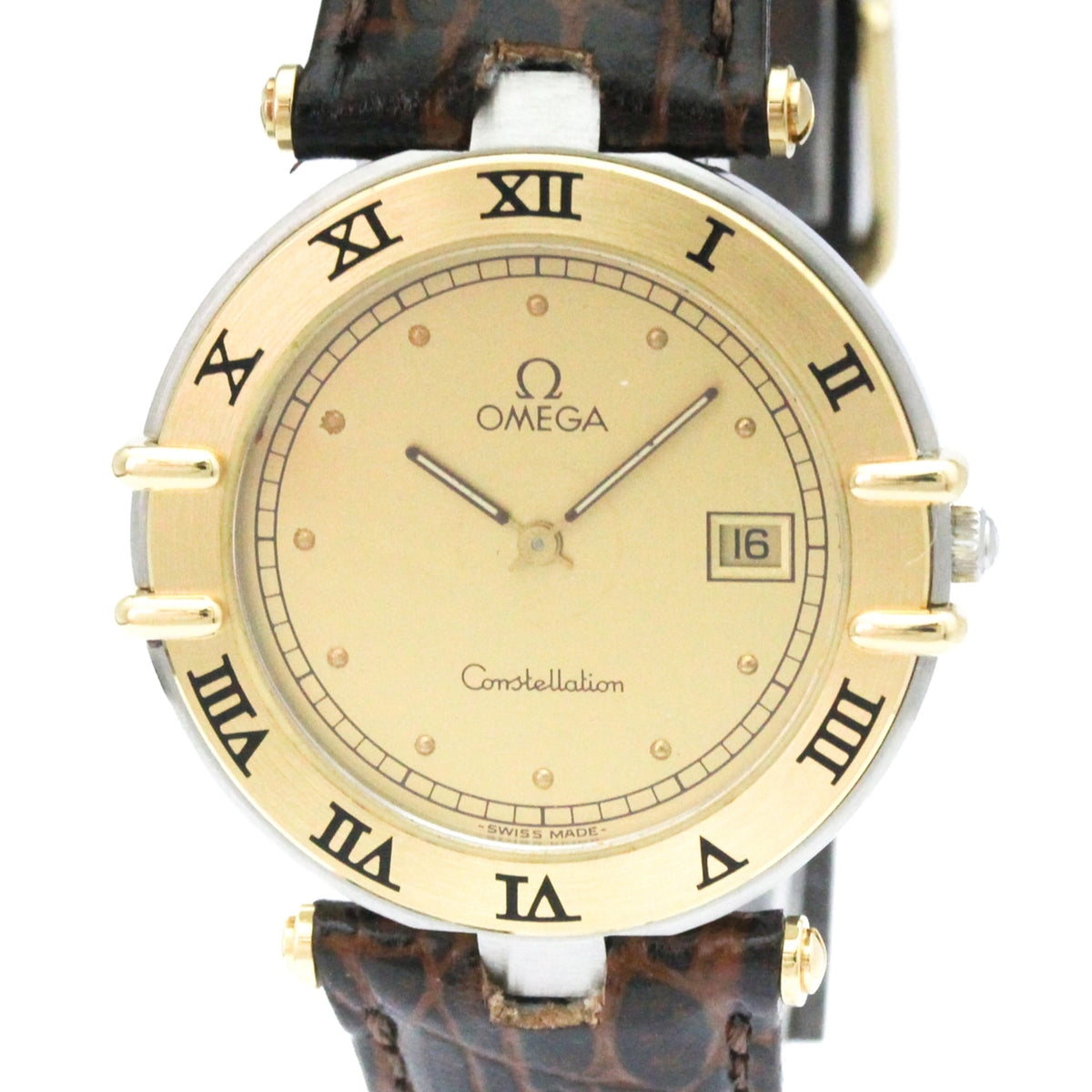 Omega Constellation 196.0360 Gold Dial 33mm Watch