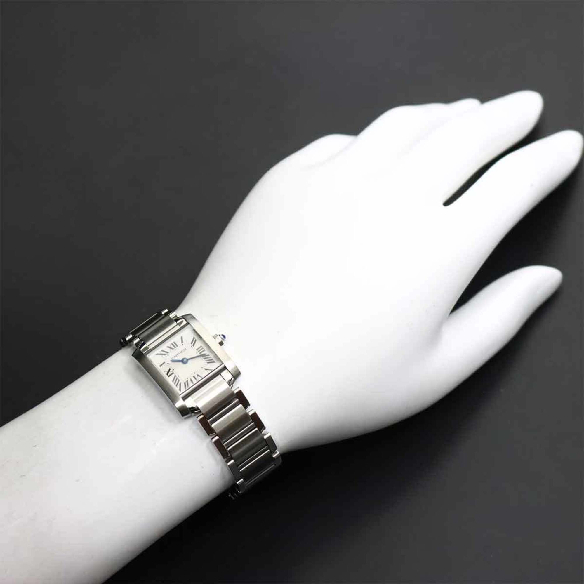 Cartier Tank Francaise SM W51008Q3 Women's Watch, Ivory, Quartz Watch