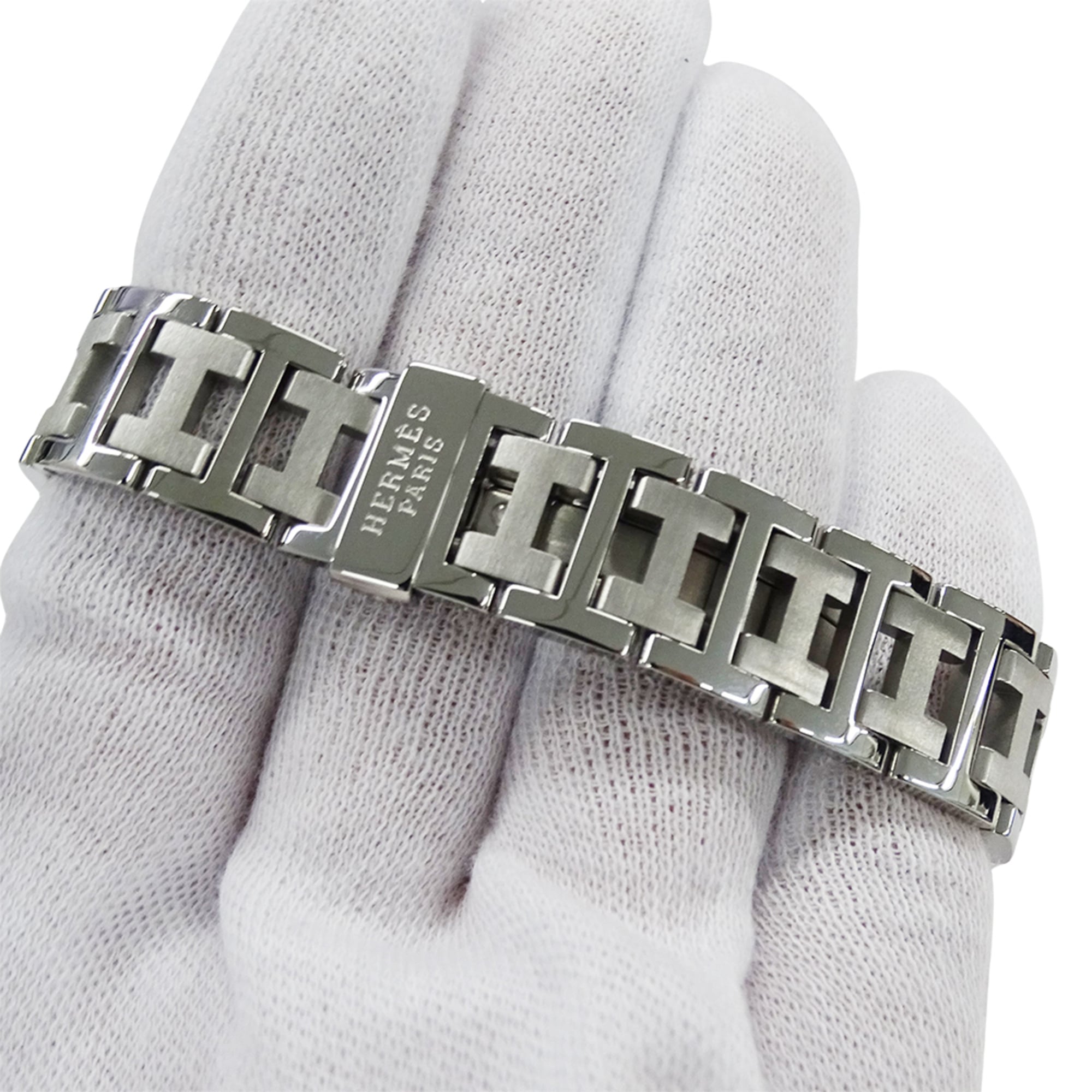 Hermes HERMES Women's Watch, Brand: Clipper Diver Date, Quartz, Stainless Steel (SS), CL5.210, Silver & White