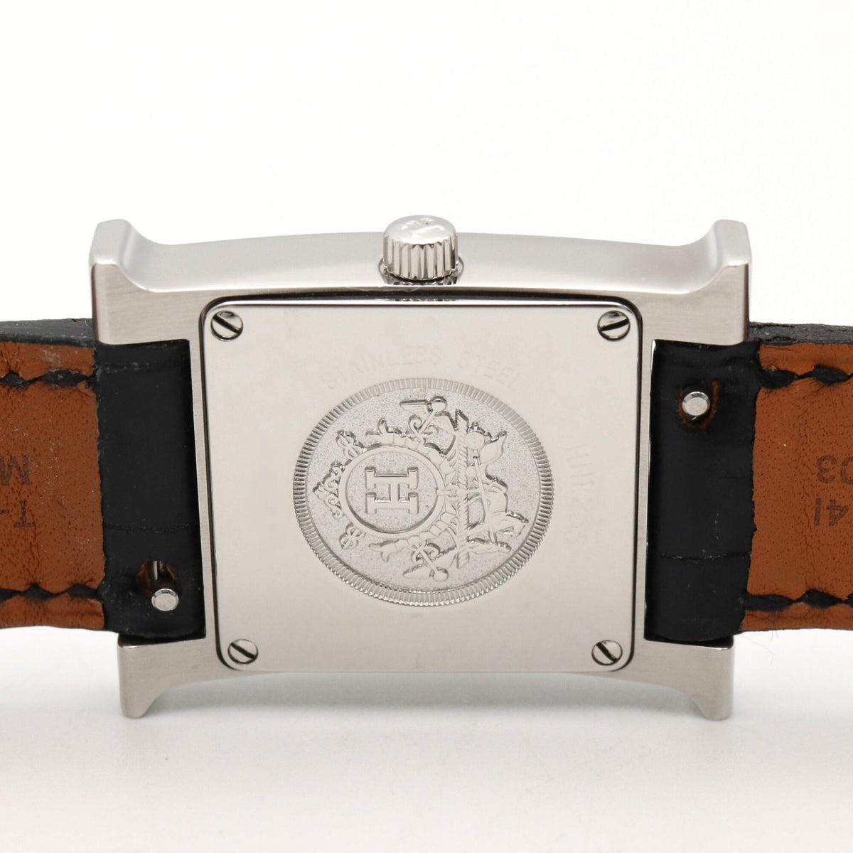 Hermes H- Diamond Bezel HH1.235 White shell Dial 21mm Watch