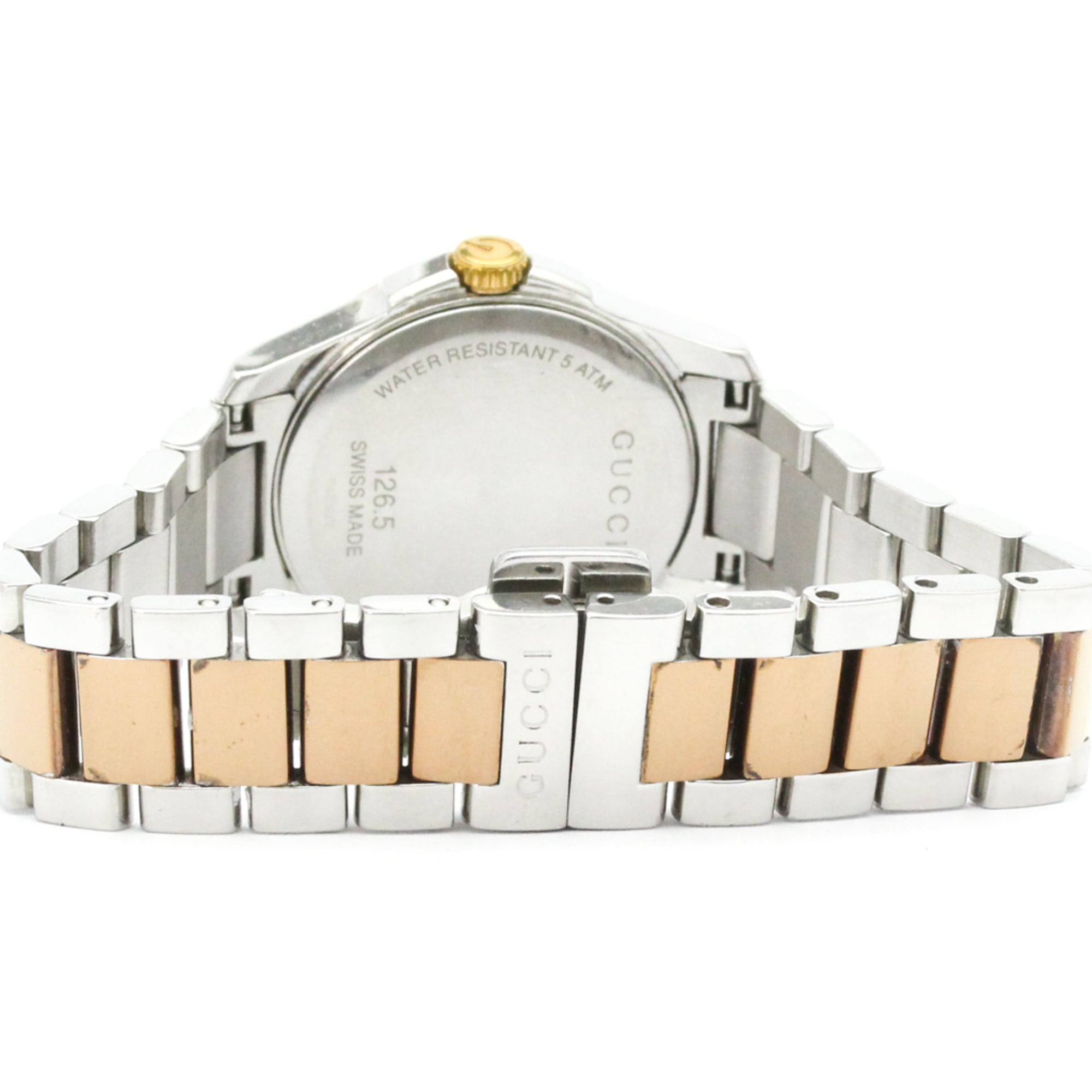 GUCCI G-Timeless roze verguld stalen quartz dameshorloge YA126528 126,5