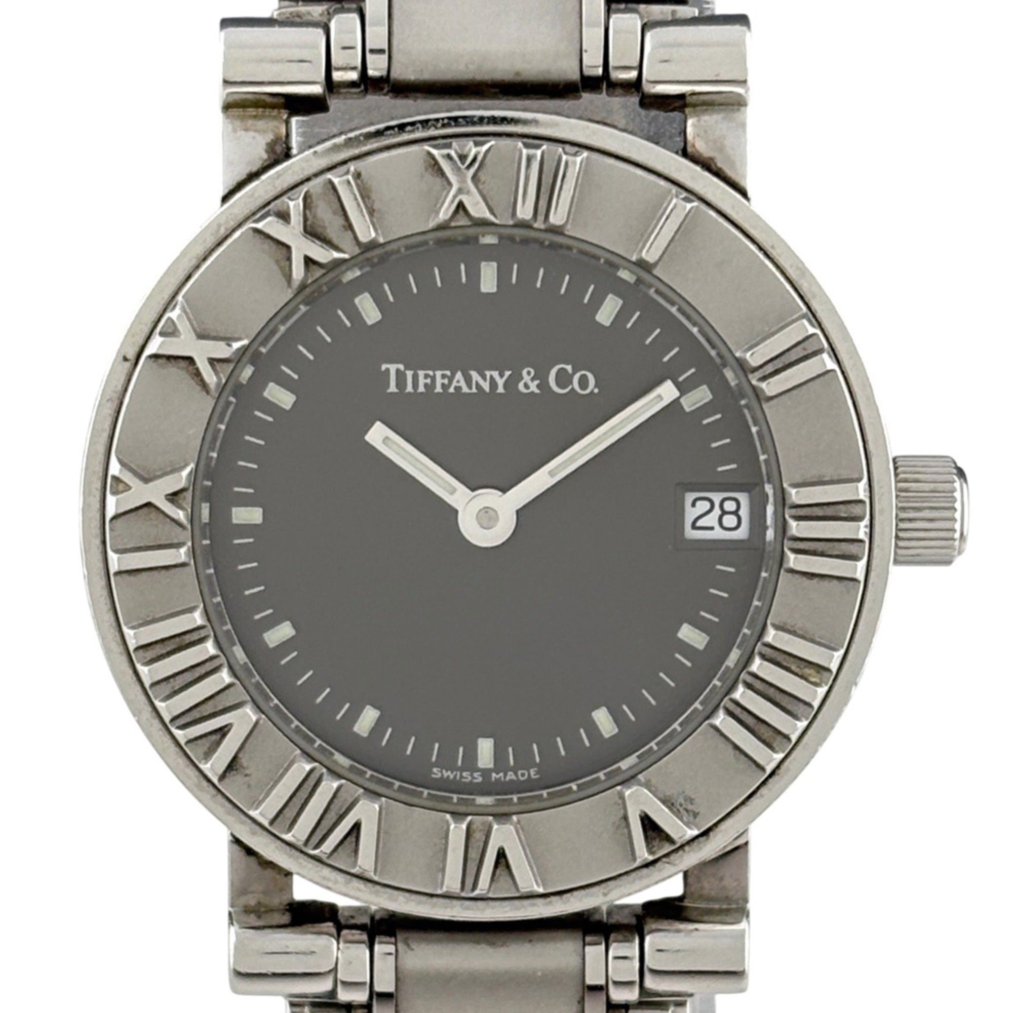 Tiffany Zifferblatt in Atlasgrau, 25 mm Uhr