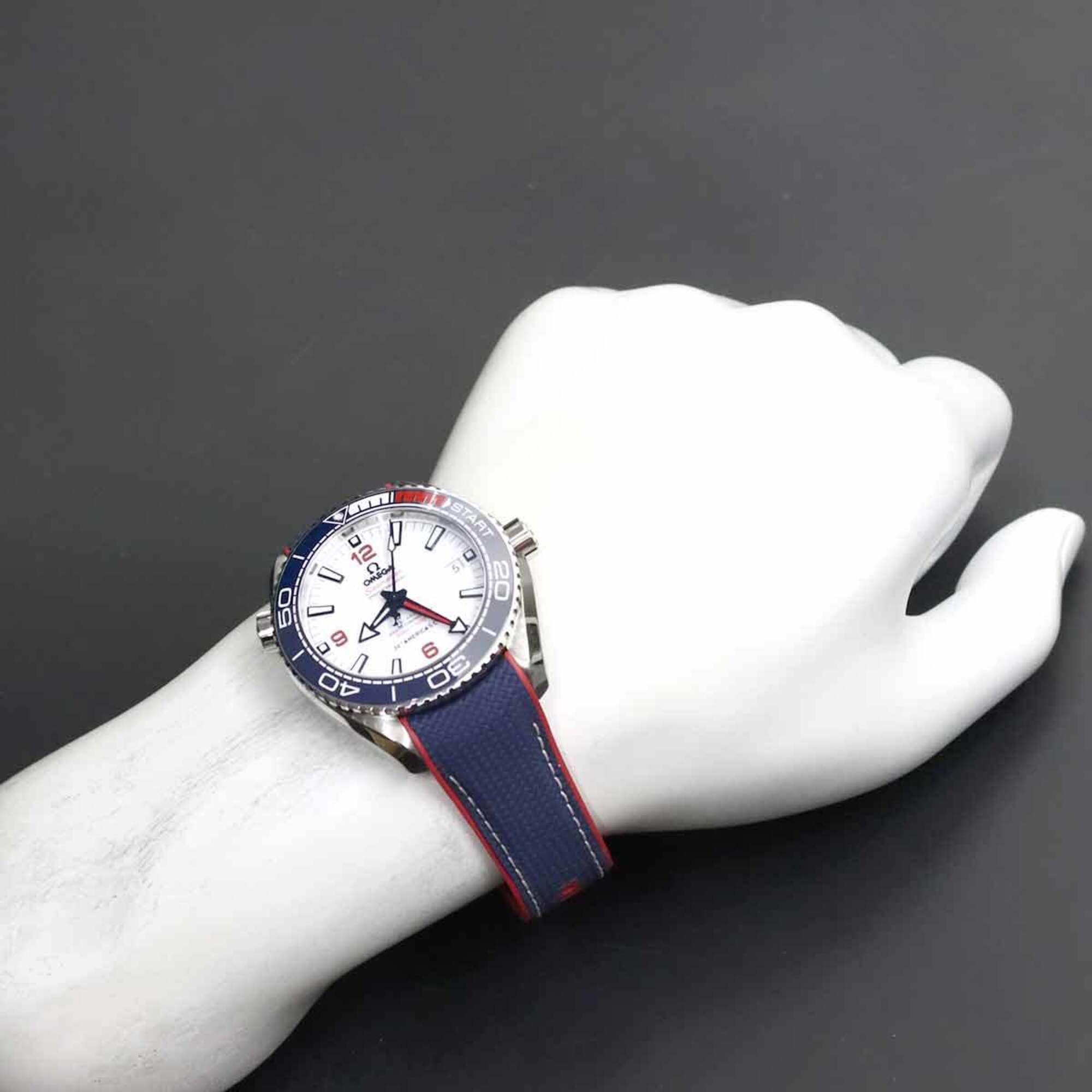 Omega Seamaster Planet Ocean 600M America's Cup Limited Edition 215 32 43 21 04 001 (Limited to 2021 pieces worldwide) Date Men's Watch White Automatic