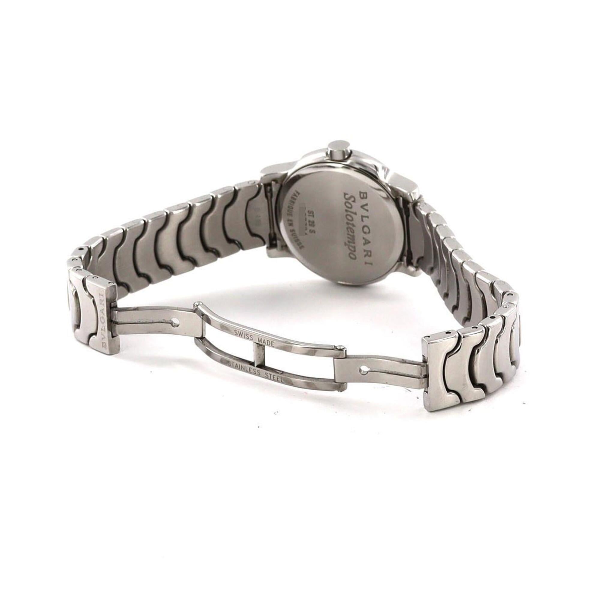 Bulgari Solotempo ST29S ST29BSSD Stainless Steel Quartz