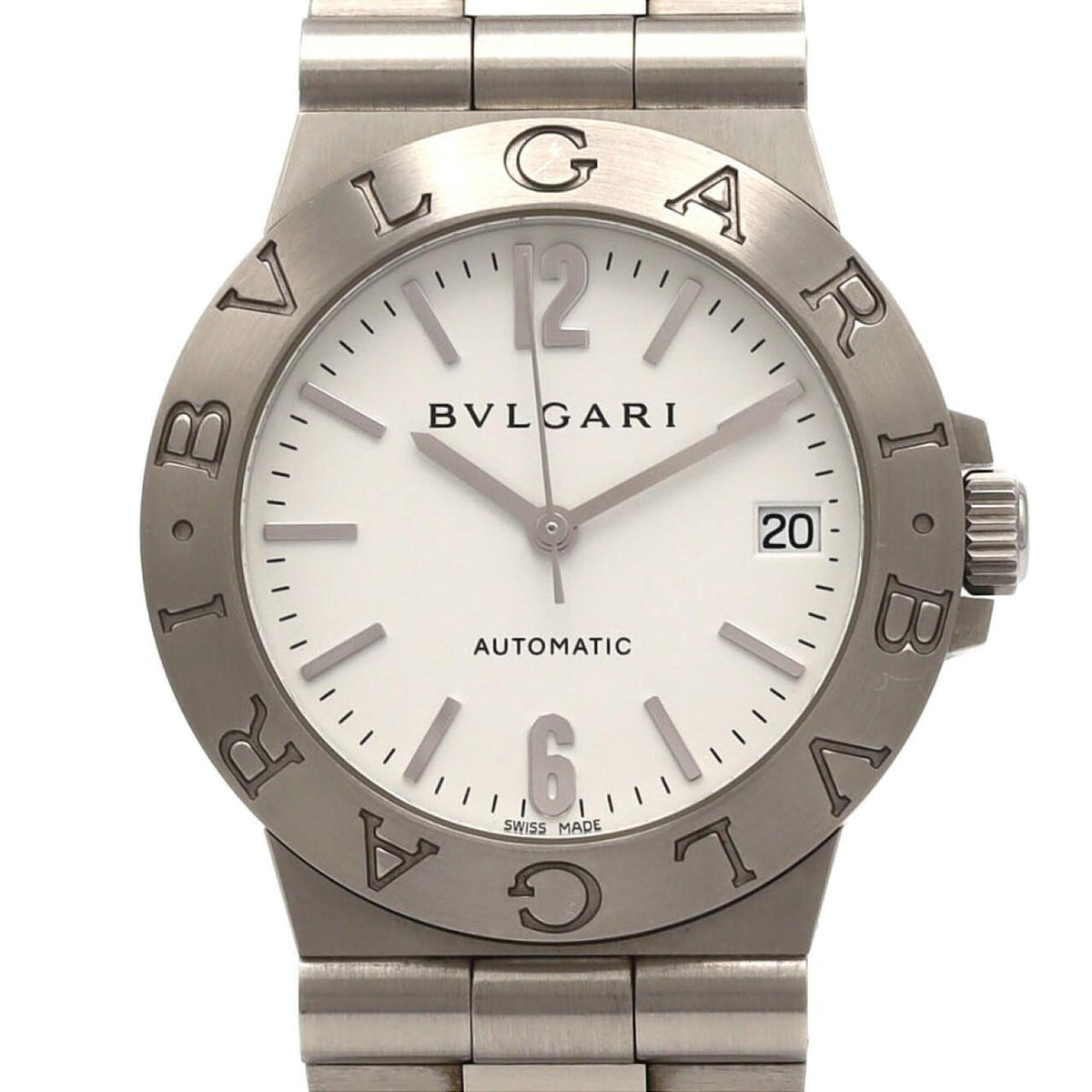 Bulgari Diagono Sport White Dial 35mm Watch