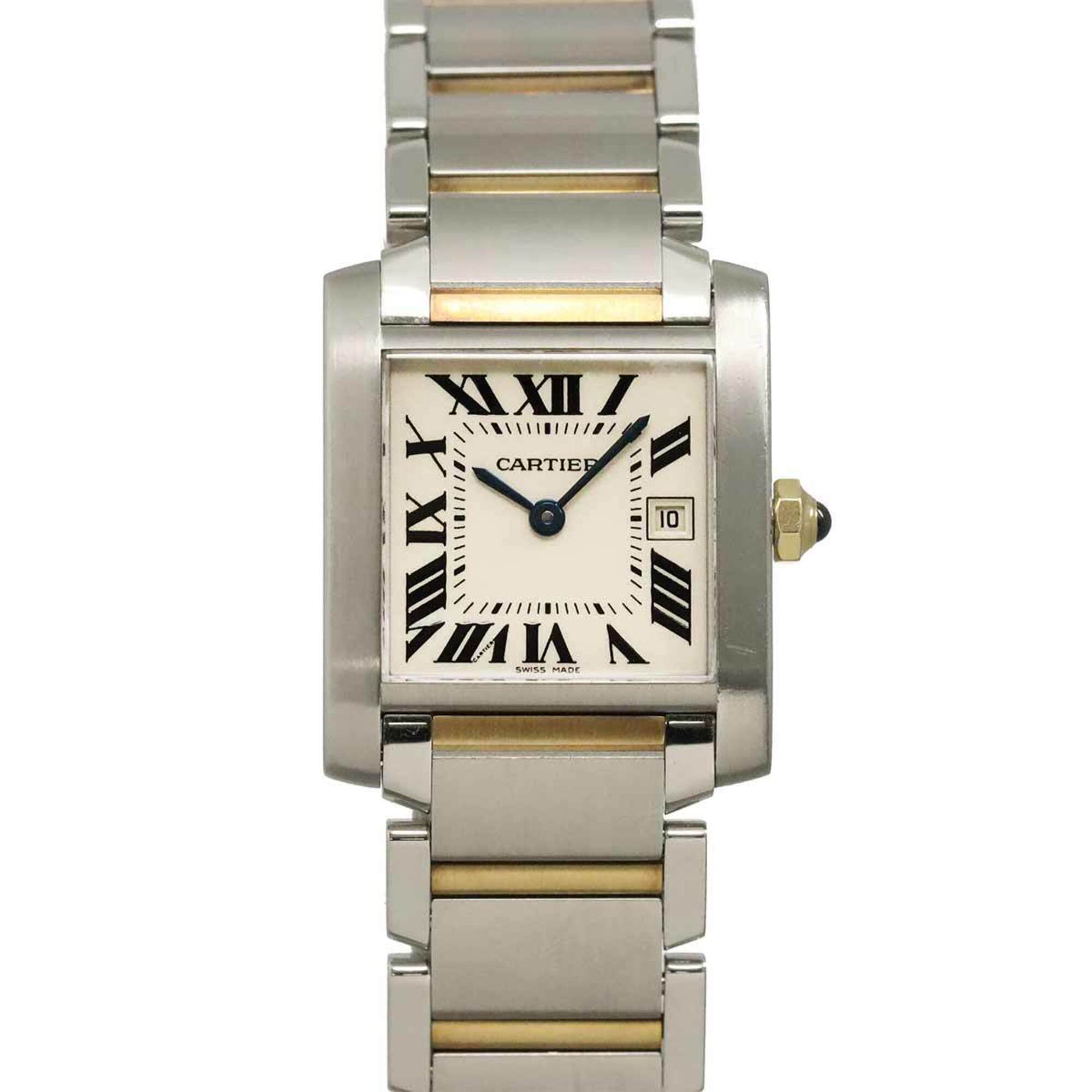 Cartier Tank Francaise MM W51012Q4 Ivory Dial 25mm Watch