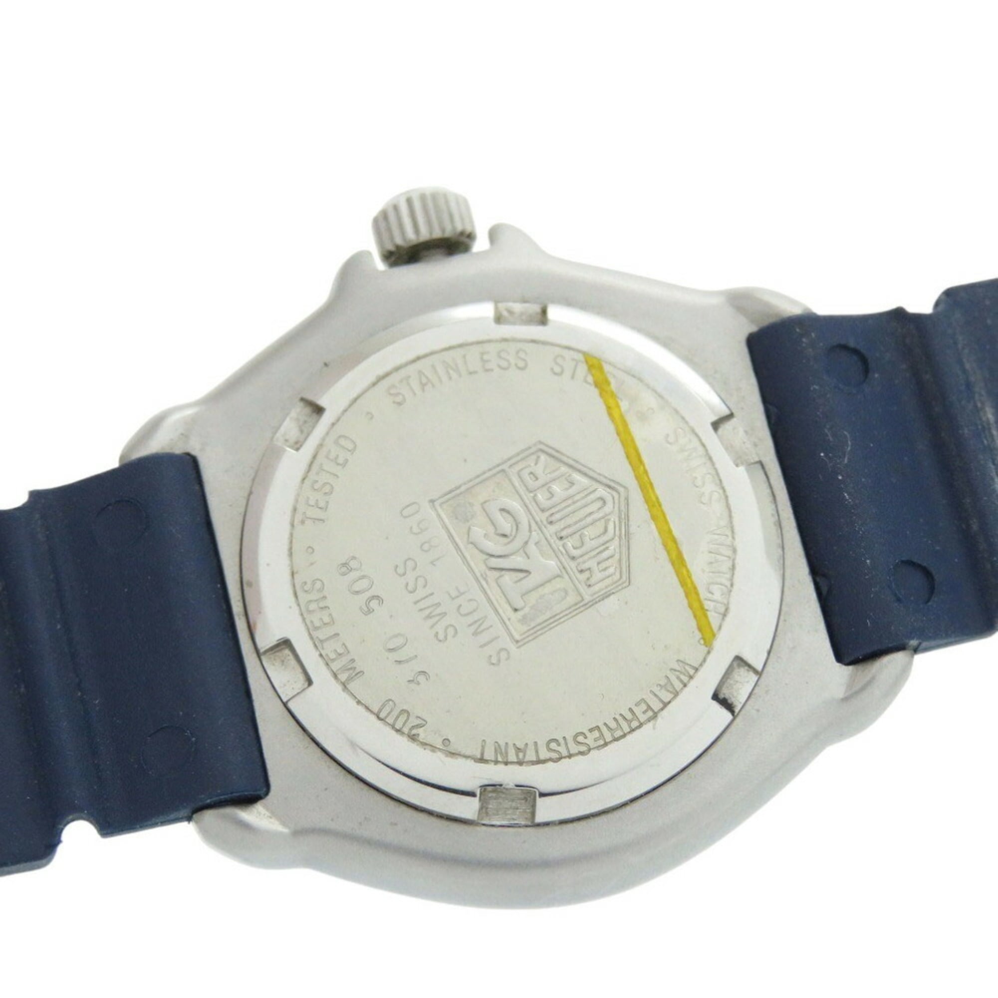TAG Heuer Formula 1 370.508 Armbanduhr aus Edelstahl mit Kautschukarmband in MarineblauQuarz 1911 HEUER