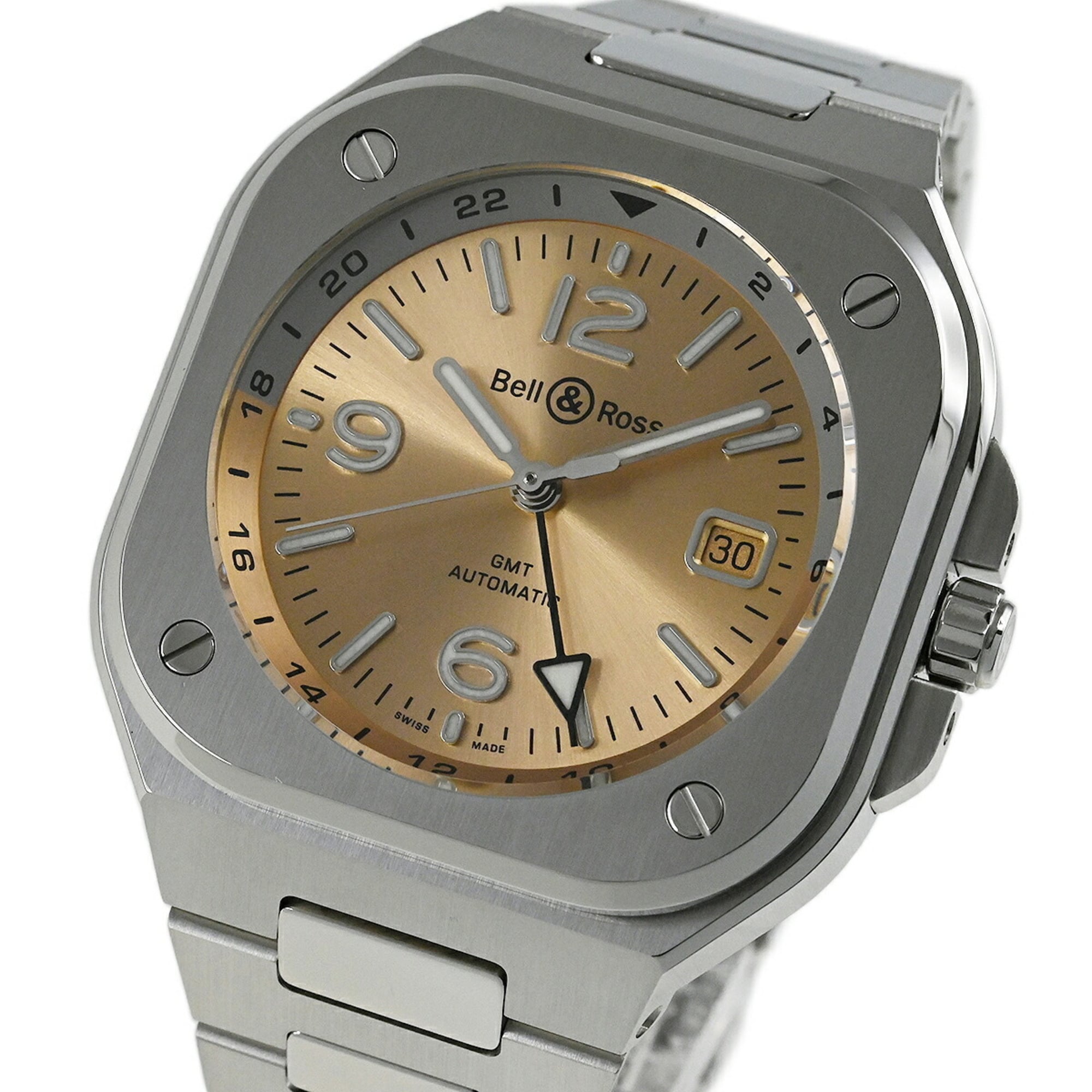 Bell & Ross BR 05 GMT Amber Watch, Japan Limited Edition (99 pieces), BR05G-CH-ST SST