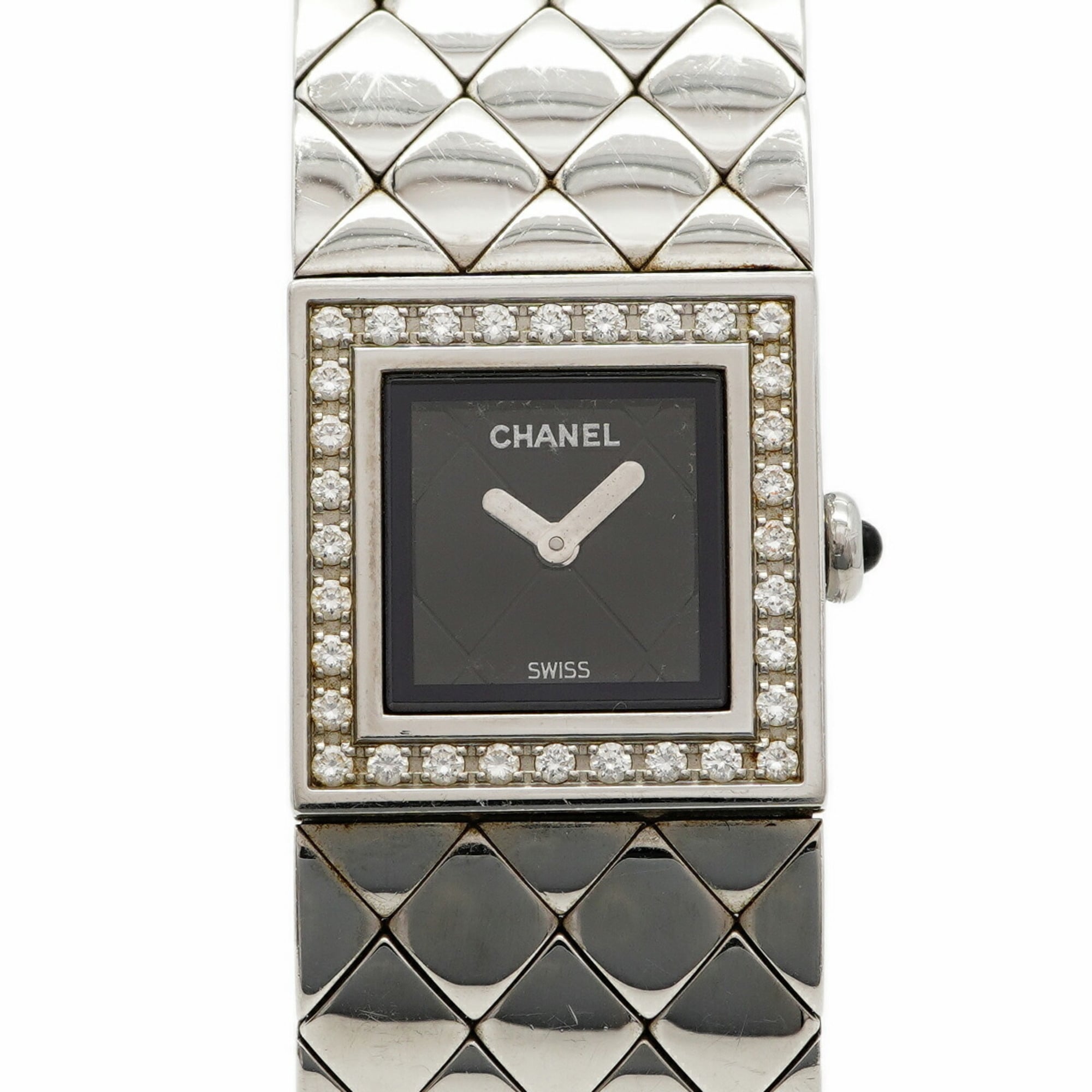 Chanel Matelasse H0489 Black Dial 19mm Watch