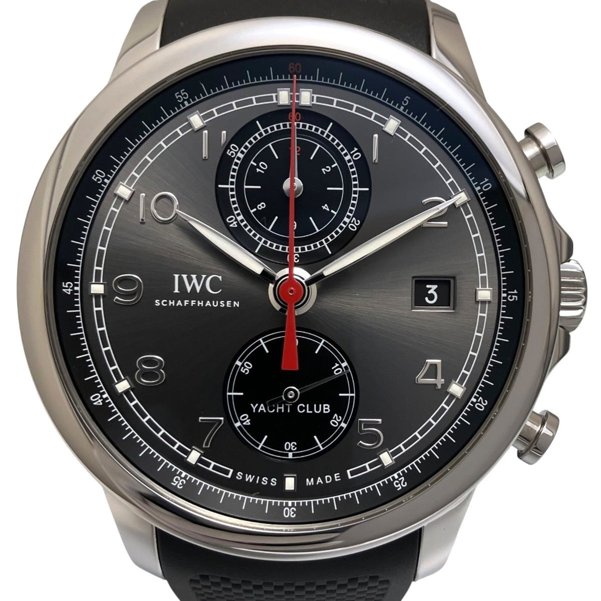 IWC Schaffhausen Yacht Club Portugieser IW390503 Schwarz Zifferblatt 46 mm Uhr