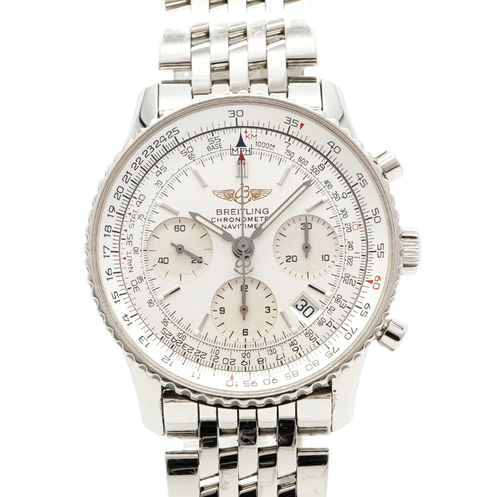Breitling Navitimer A23322 Silver Dial Men's Watch