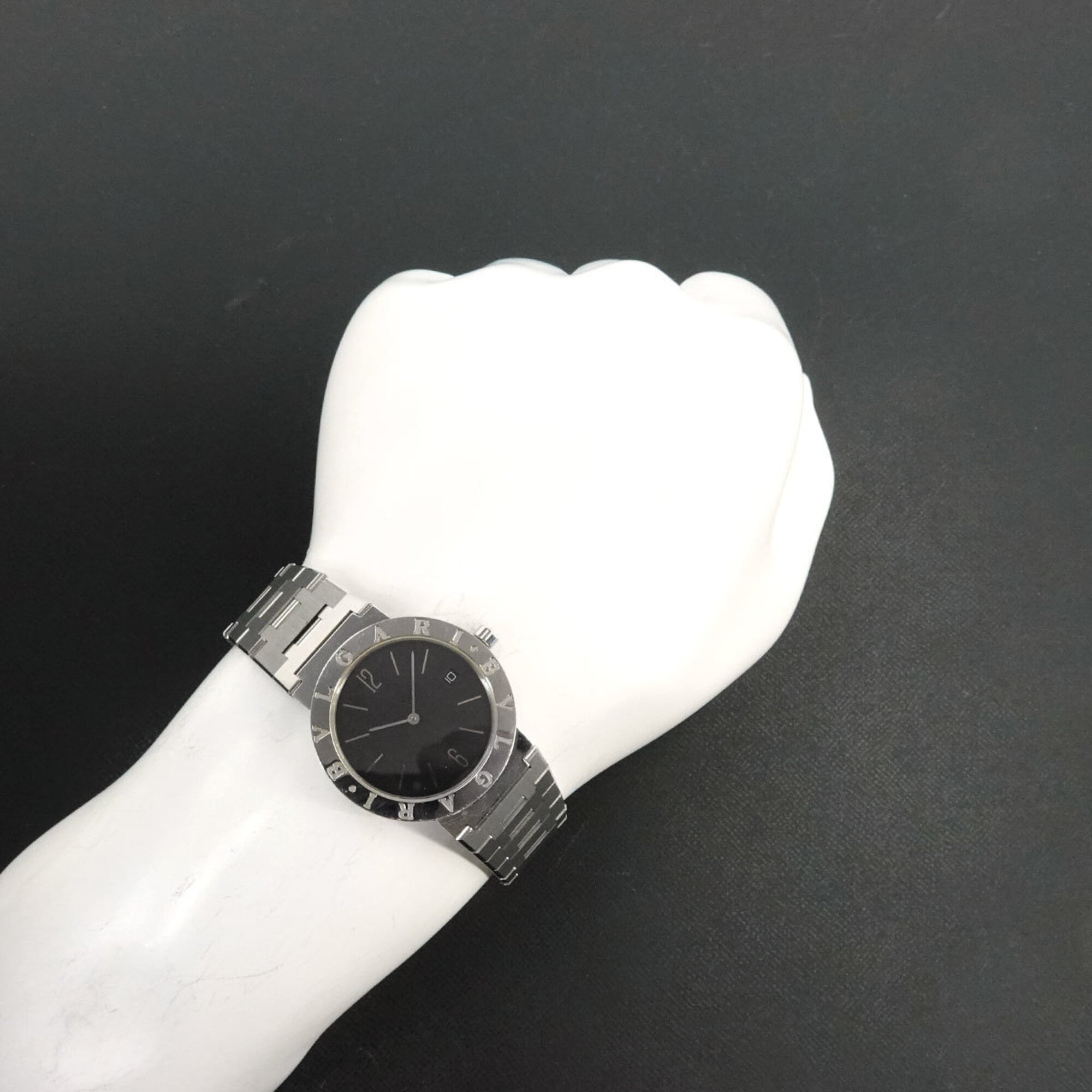 BVLGARI BB33SS Boys' Watch Date Black Quartz