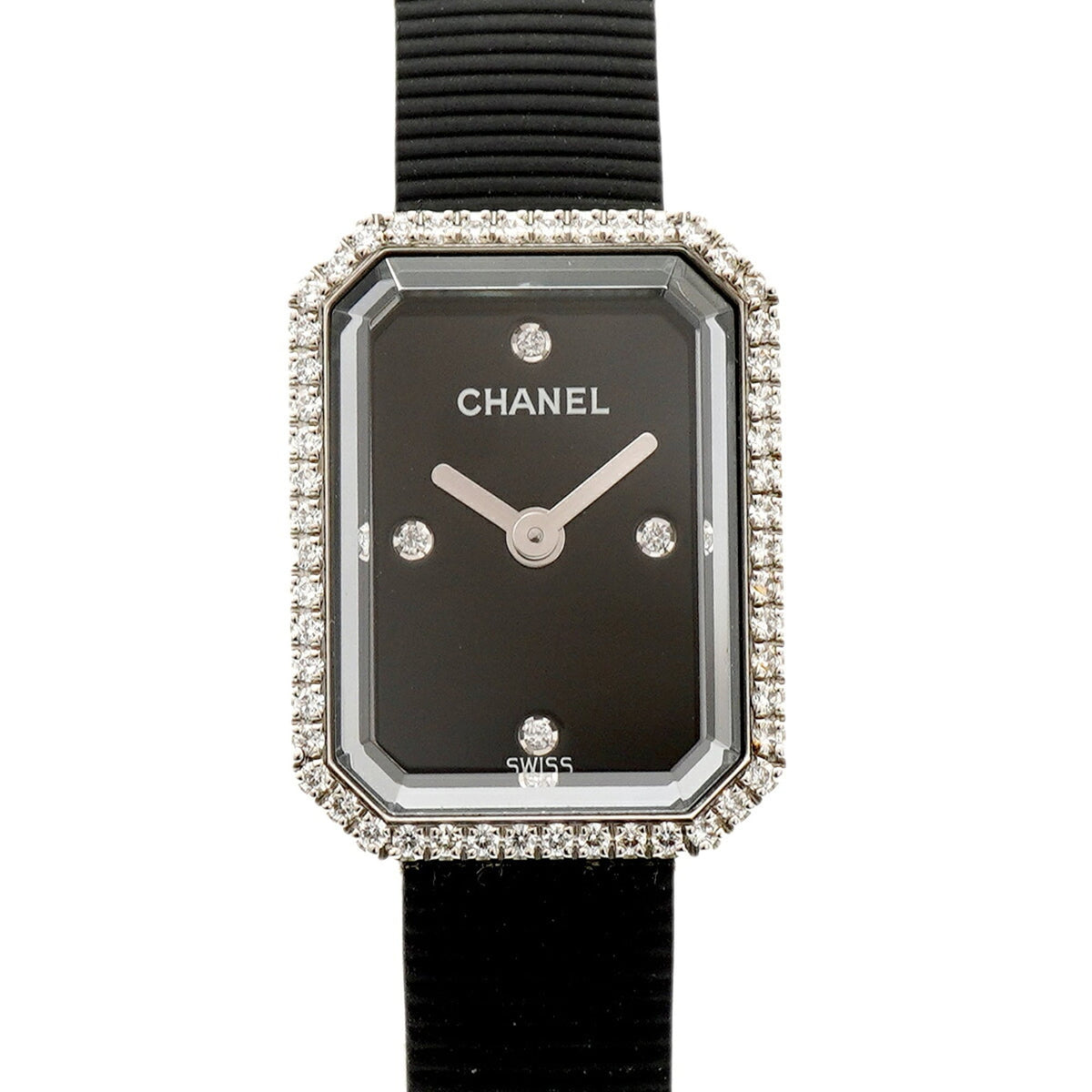 Chanel Première Diamond Bezel H2434 Black Dial 15mm Watch