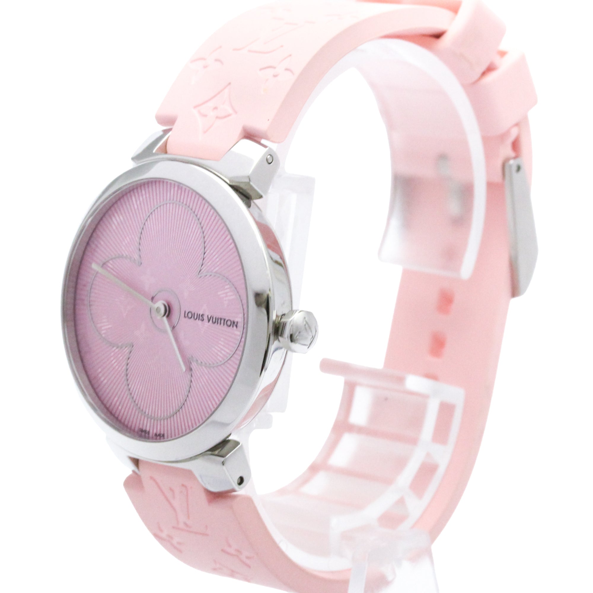 Louis Vuitton Tambour Q1G08 Pink Dial 32mm Watch
