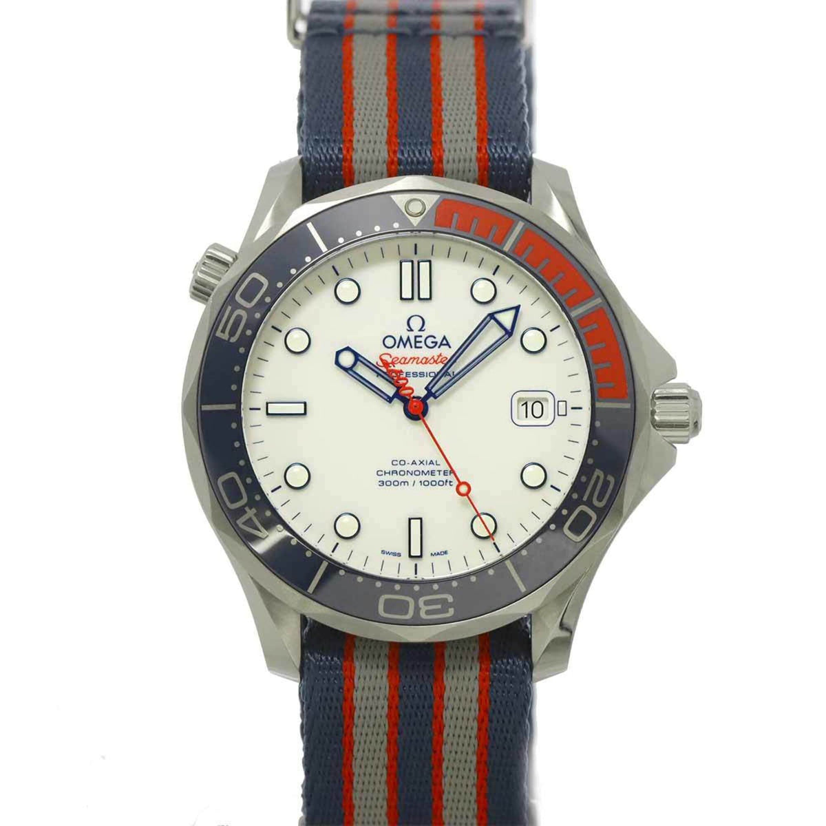 Omega Seamaster Diver 300 Co-Axial Commander 212.32.41.20.04.001 White Dial 41mm Watch