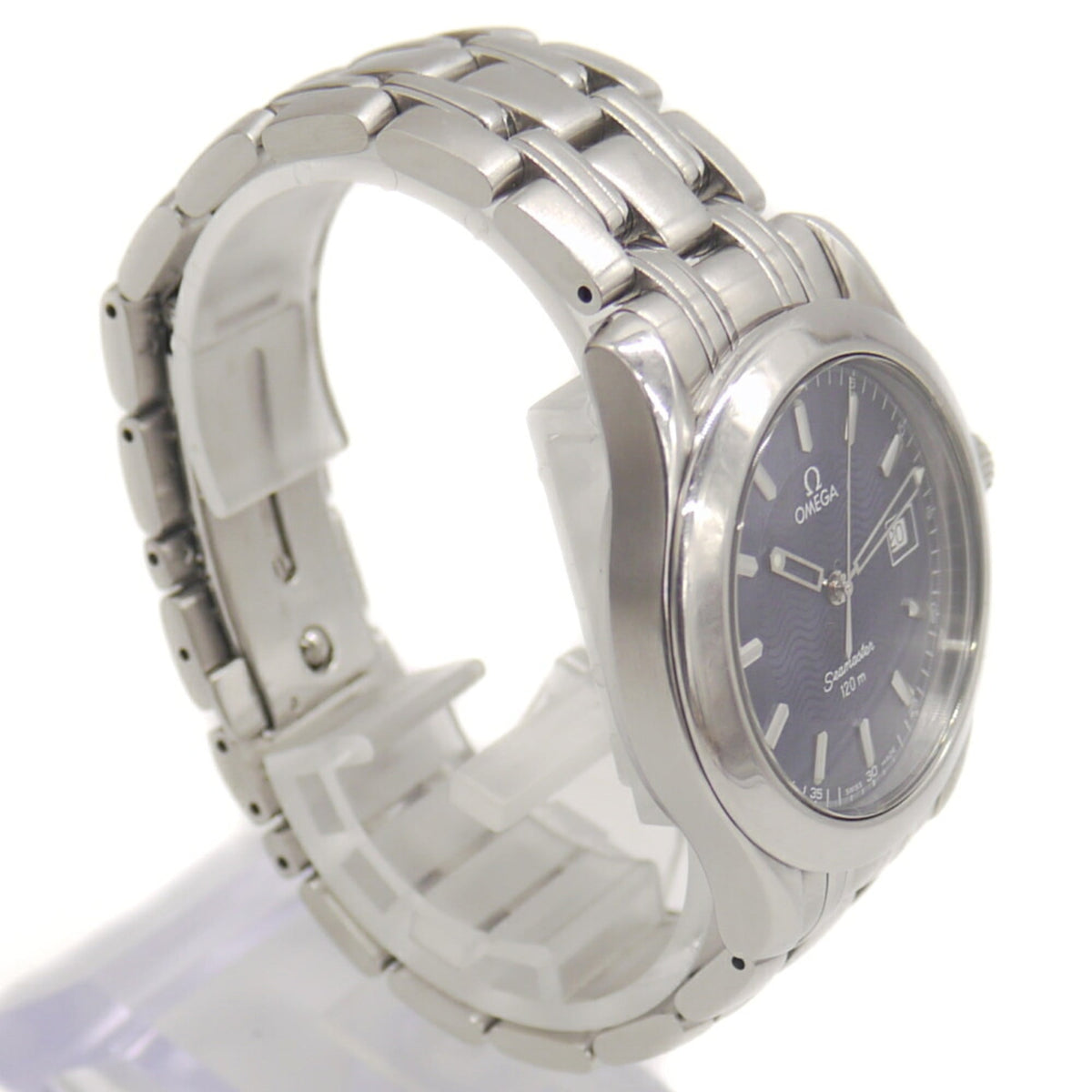 Omega Seamaster 120 Date 2511.81 horloge met blauwe wijzerplaat, 36 mm