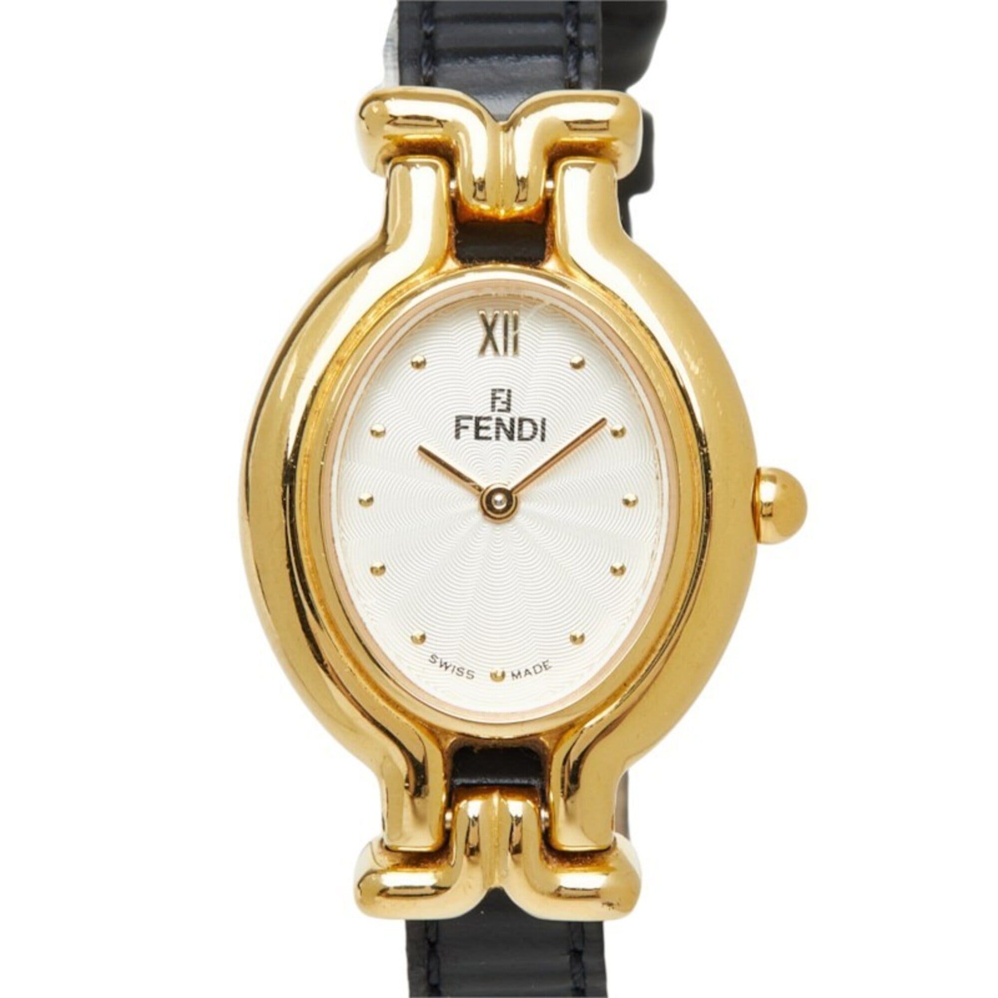 Montre Fendi Chameleon à bracelet interchangeable, 7 couleurs, 640L Blanc, cadran de 24 mm