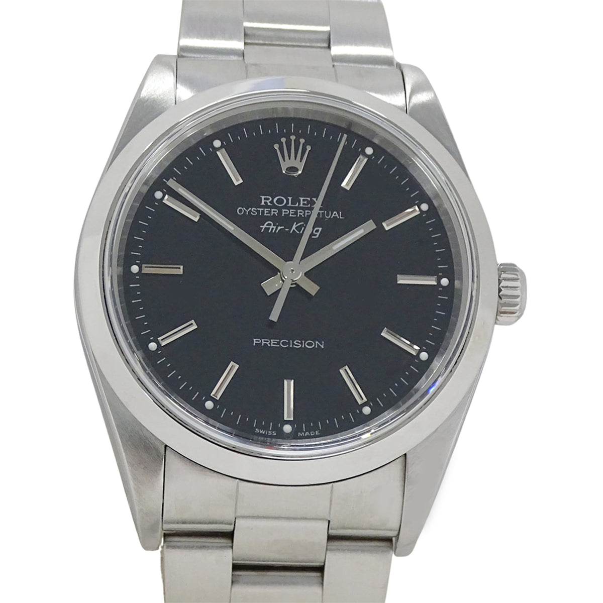 Rolex Air-King 14000M Schwarz Zifferblatt 34 mm Uhr