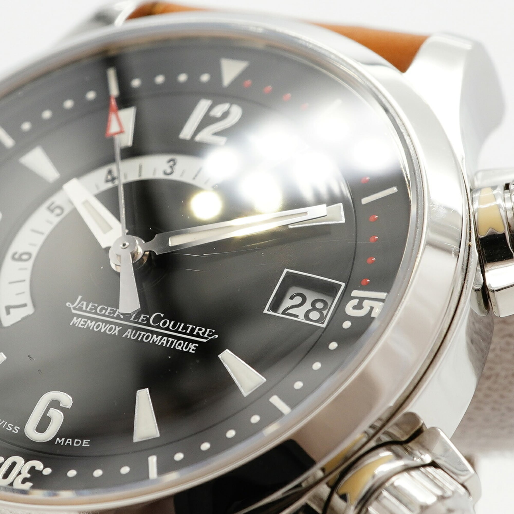 Jaeger LeCoultre Master compressor 146.8.97 Black Dial 41mm Watch
