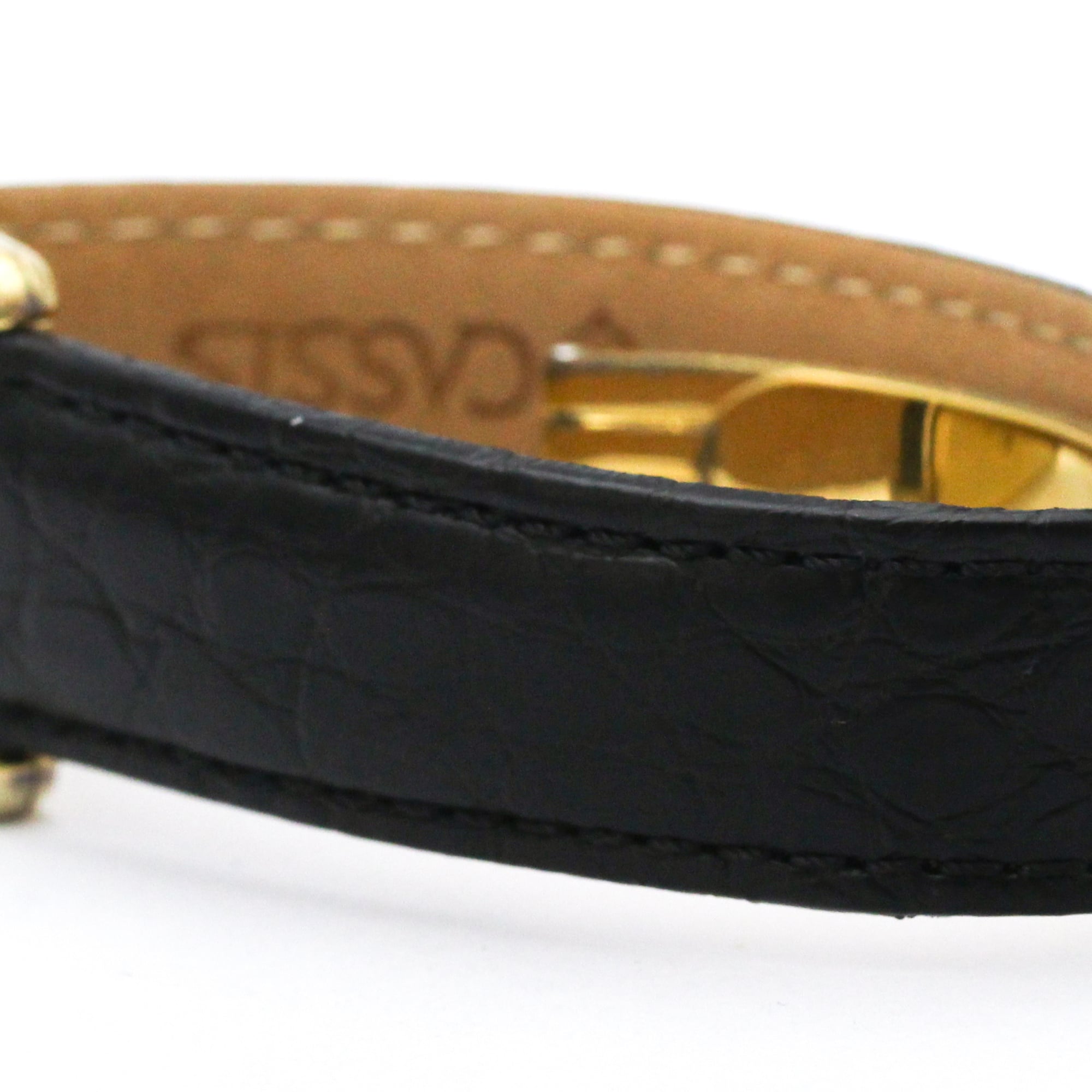 CARTIER Must Tank Vermeil verguld leren quartz herenhorloge 590005