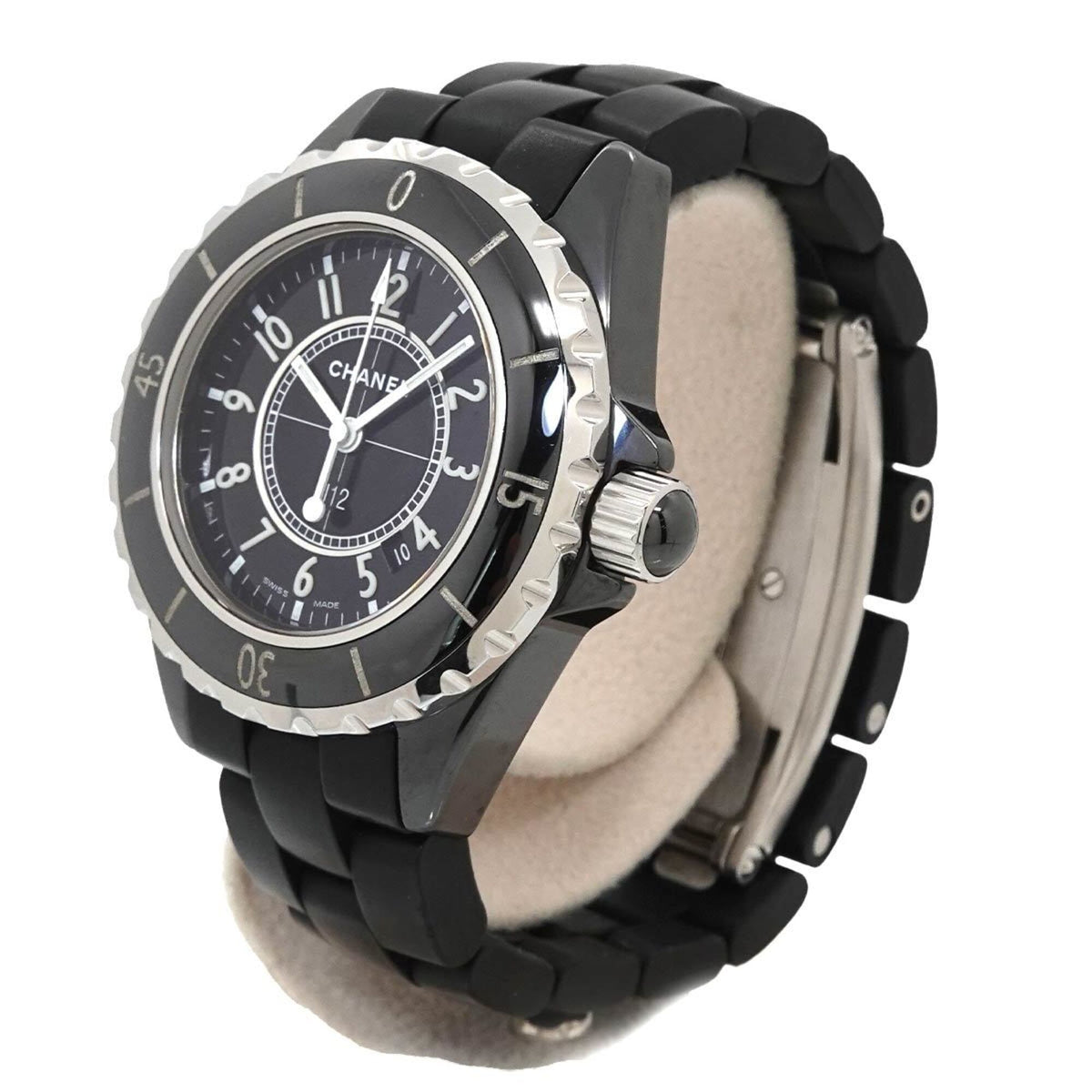 Chanel J12 33 mm H0681 Schwarz Zifferblatt 34 mm Uhr