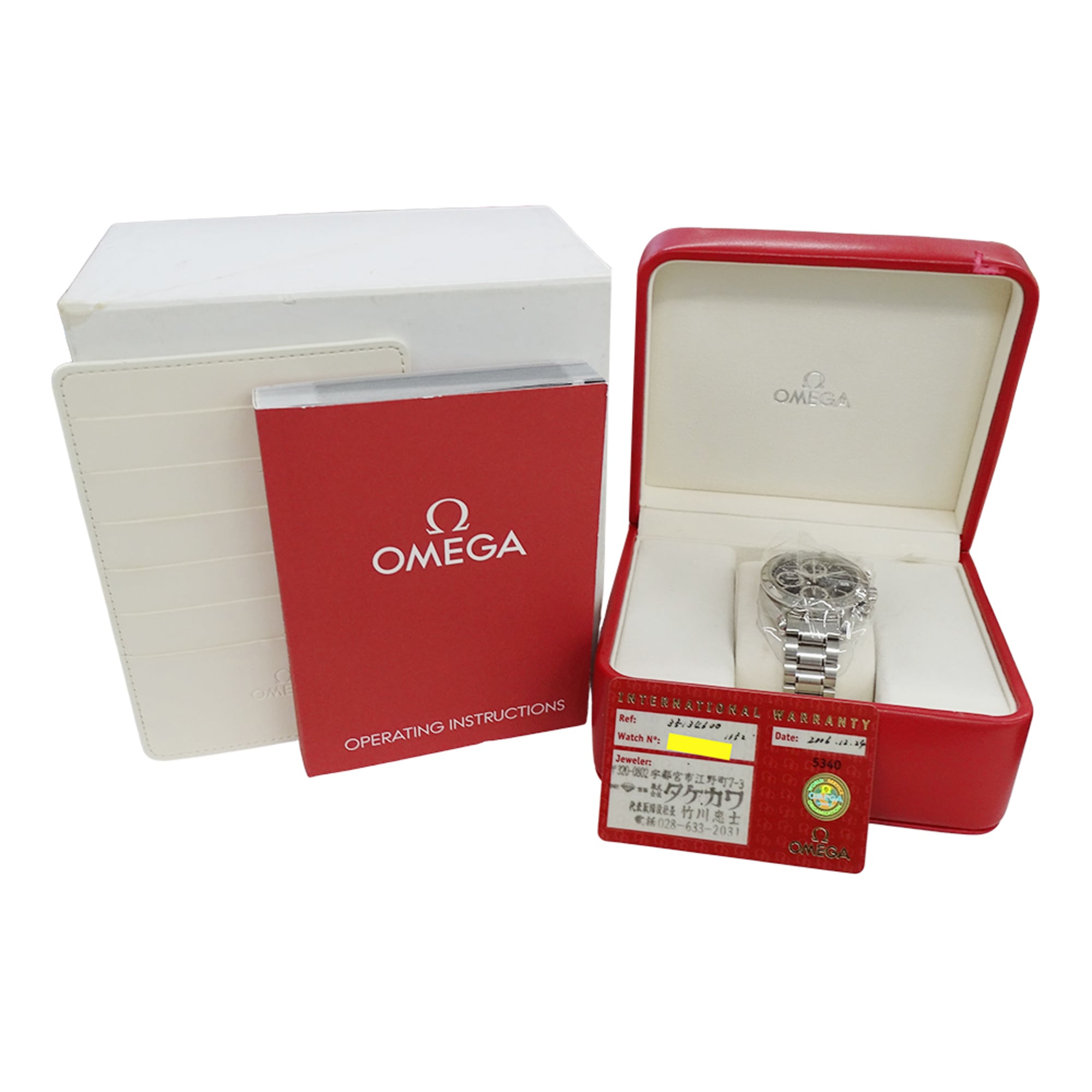 Omega Speedmaster 3513.46 Herrenuhr, Markenuhr, Datum, Chronograph, Automatik, Edelstahl (SS), Silber/Silber