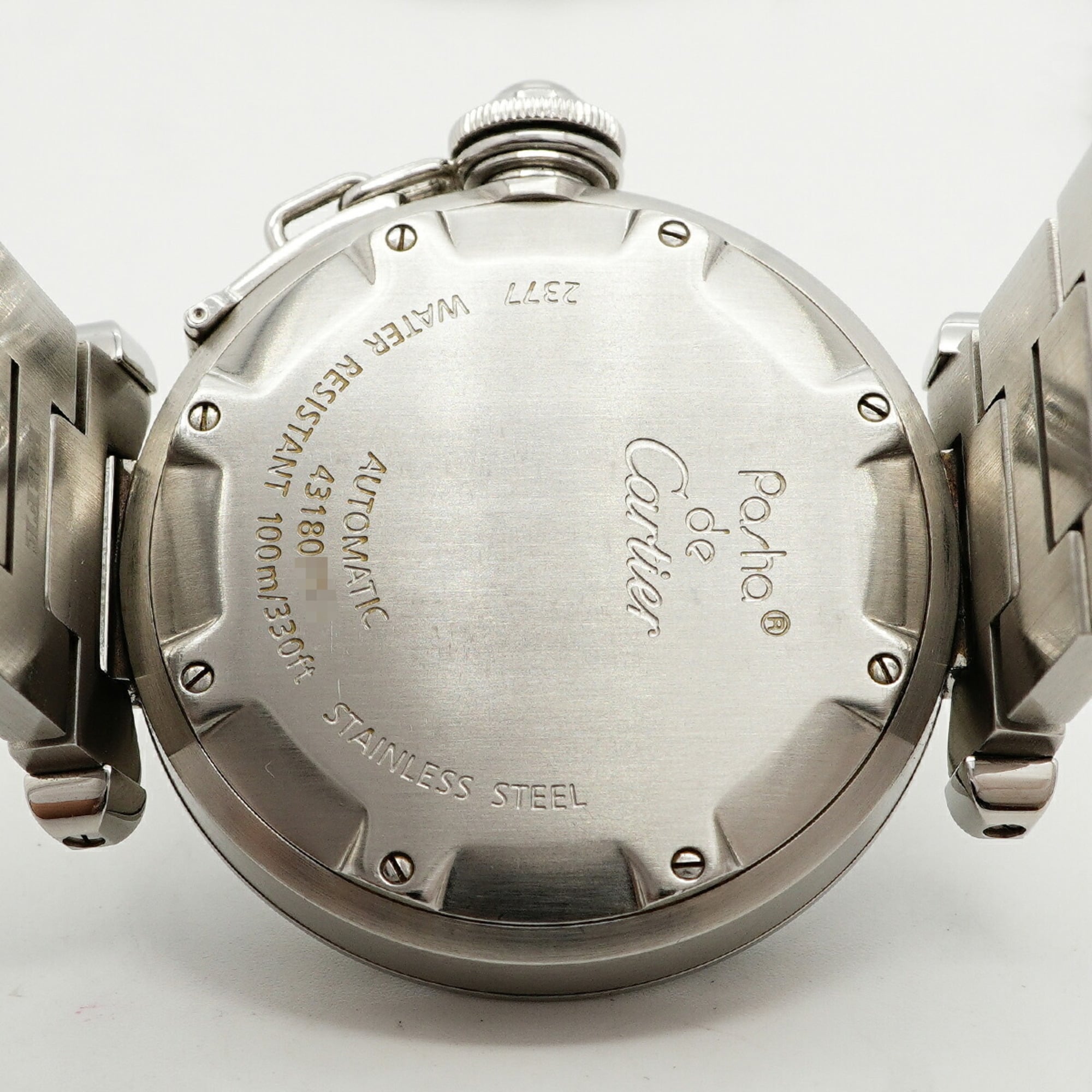 Cartier Pasha C Meridian GMT W31029M7 Silver Dial (Boys' Size)