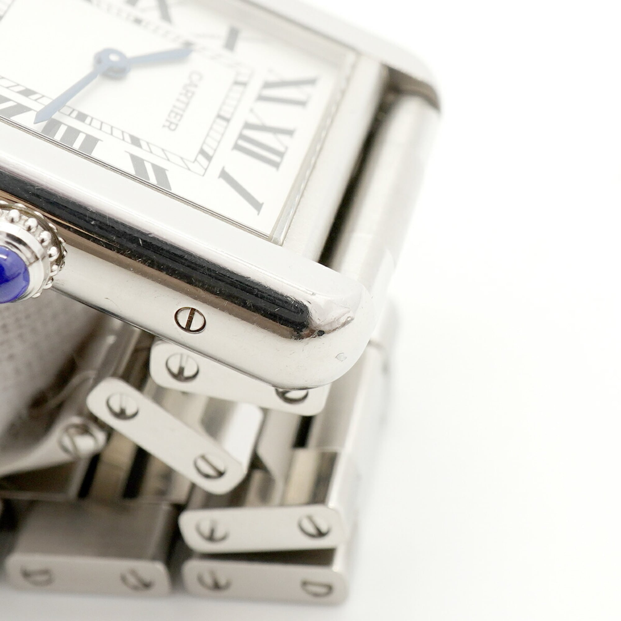 Cartier Tank W5200013 Silver Dial Stainless steel 24mm Watch