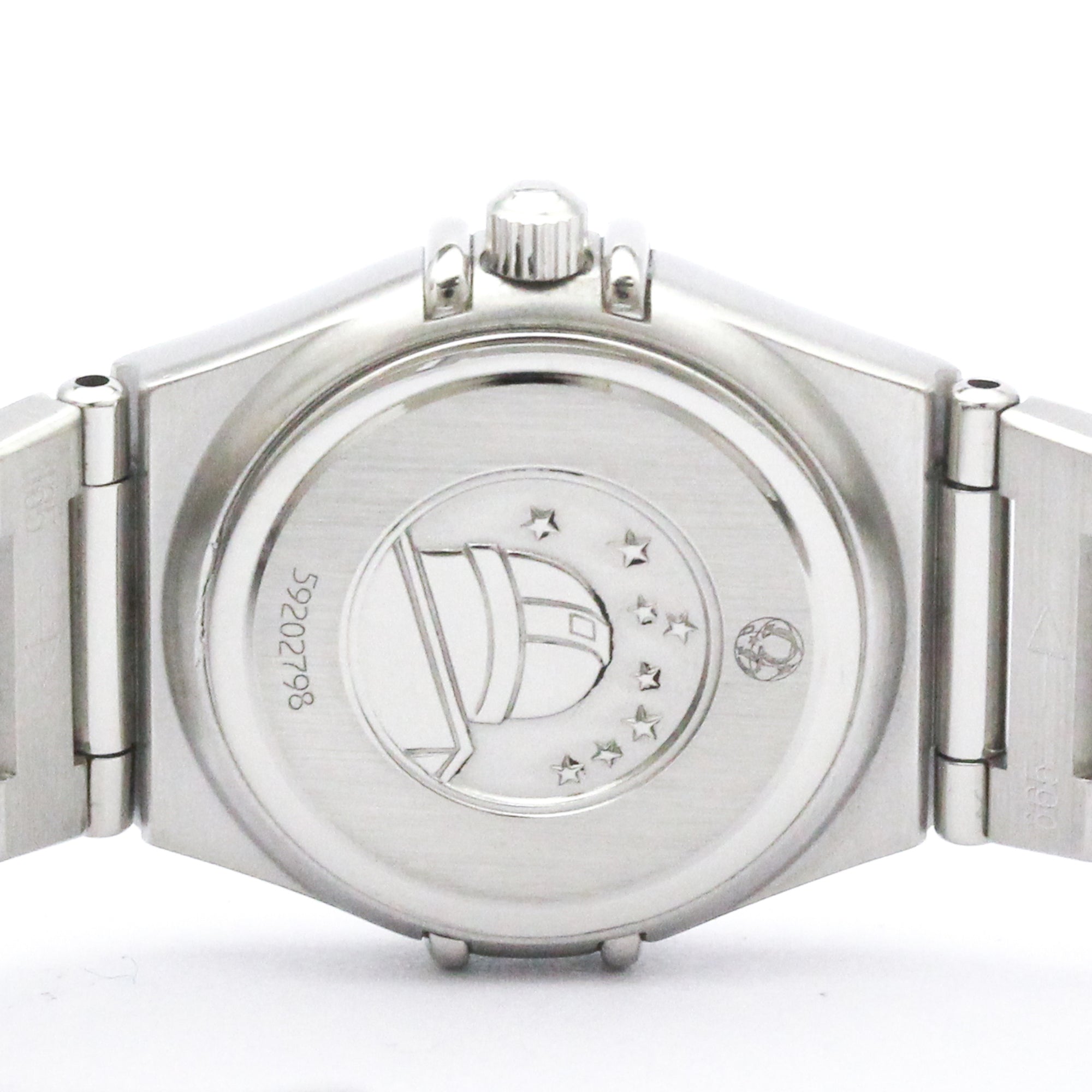 OMEGA Constellation Diamond MOP Dial Steel Quartz Ladies Watch 1466.31 Polished