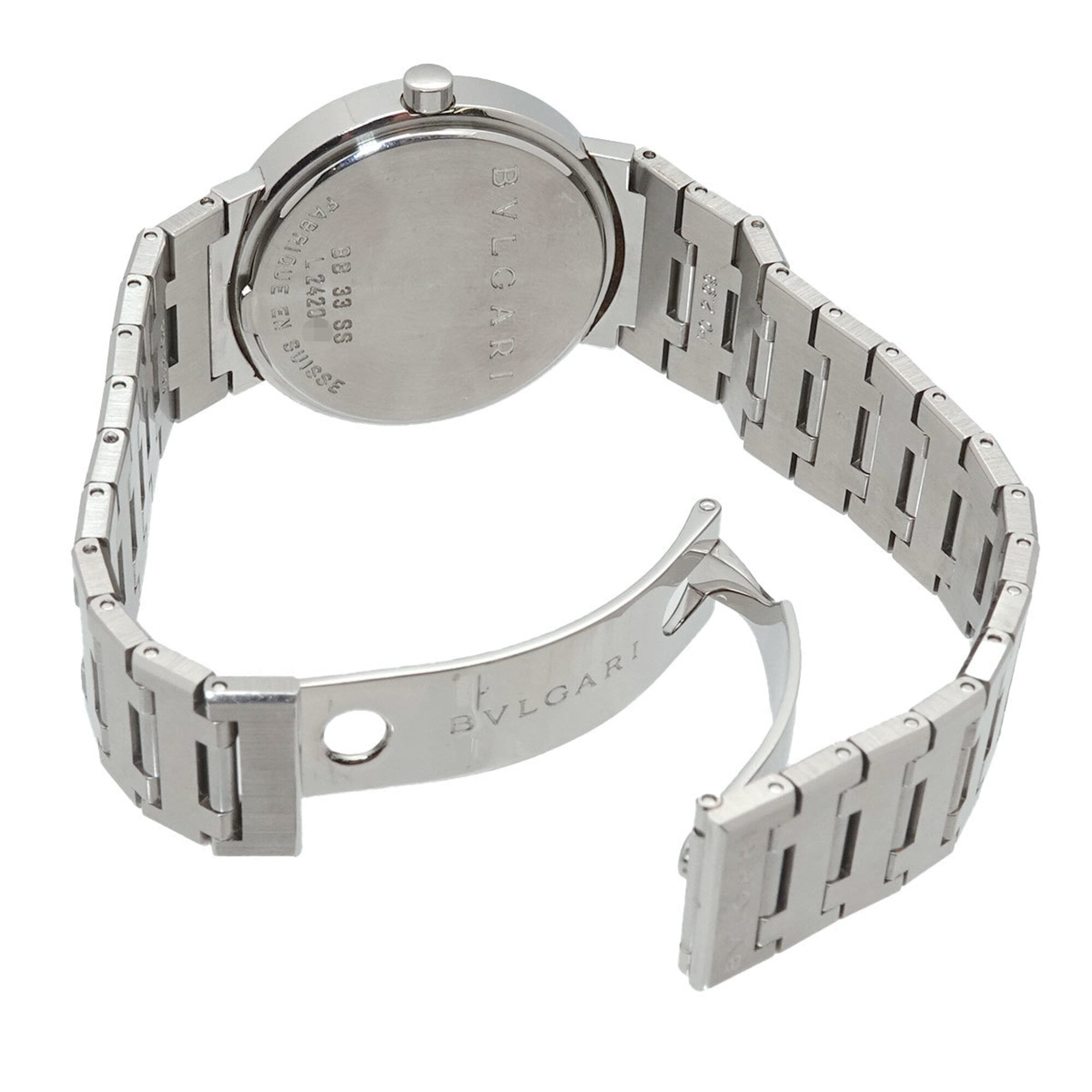 BVLGARI BB33SS Boys' Watch Date Black Quartz