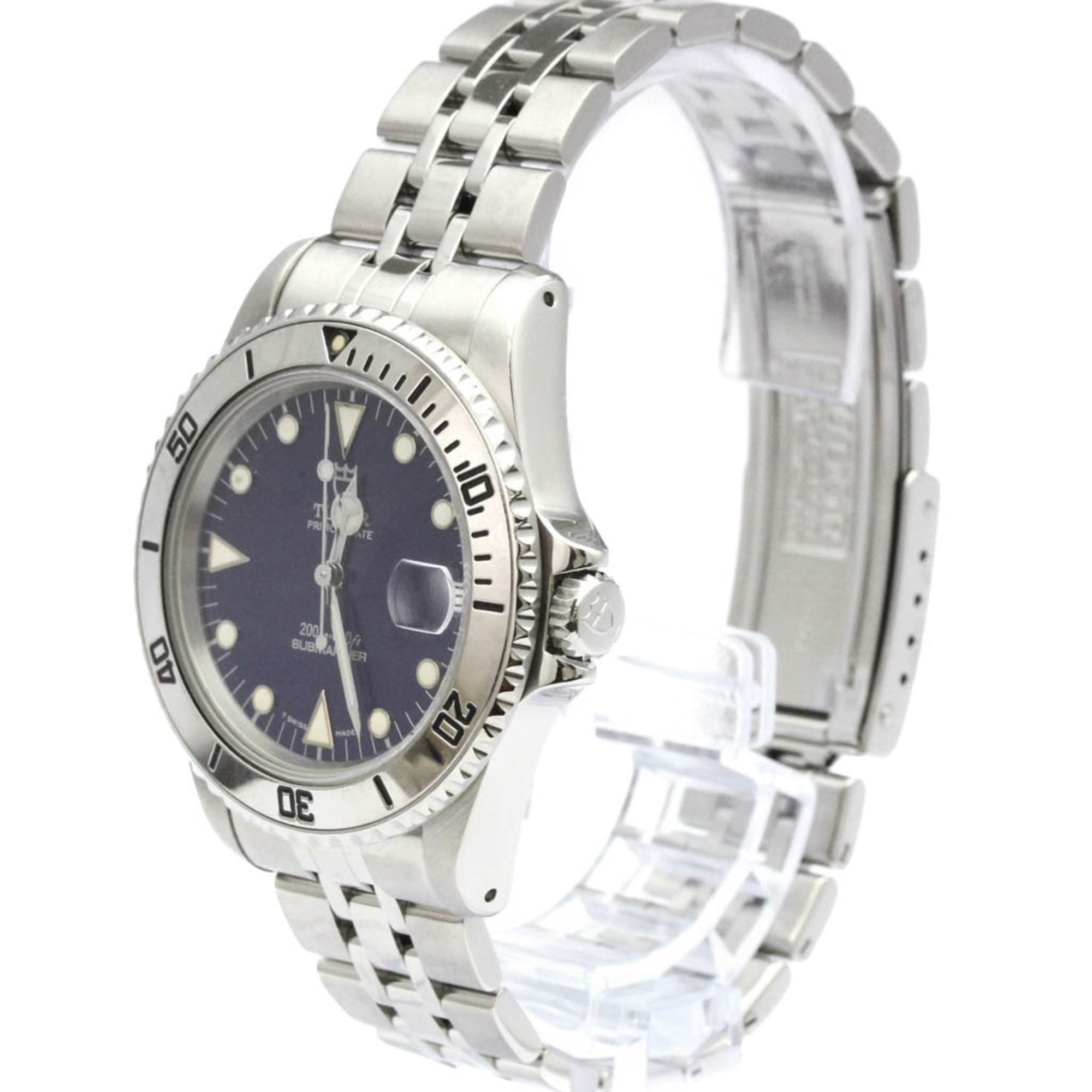 TUDOR Rolex Submarina Steel Automatic Mens Watch 75190 Polished