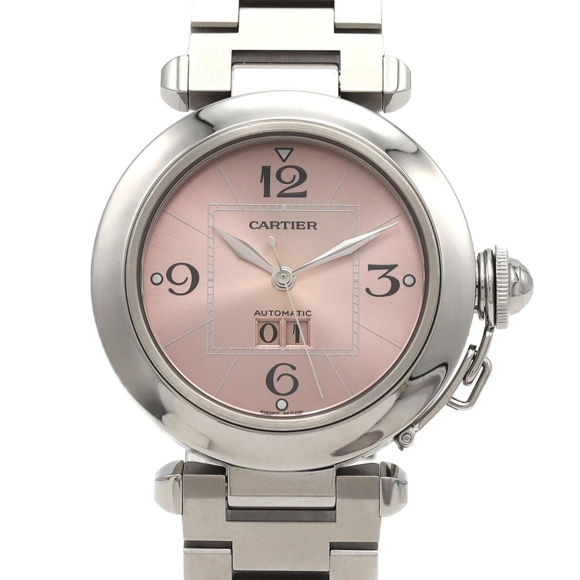 Cartier Pasha C Grande Date W31058M7 Pink Dial 35mm Watch