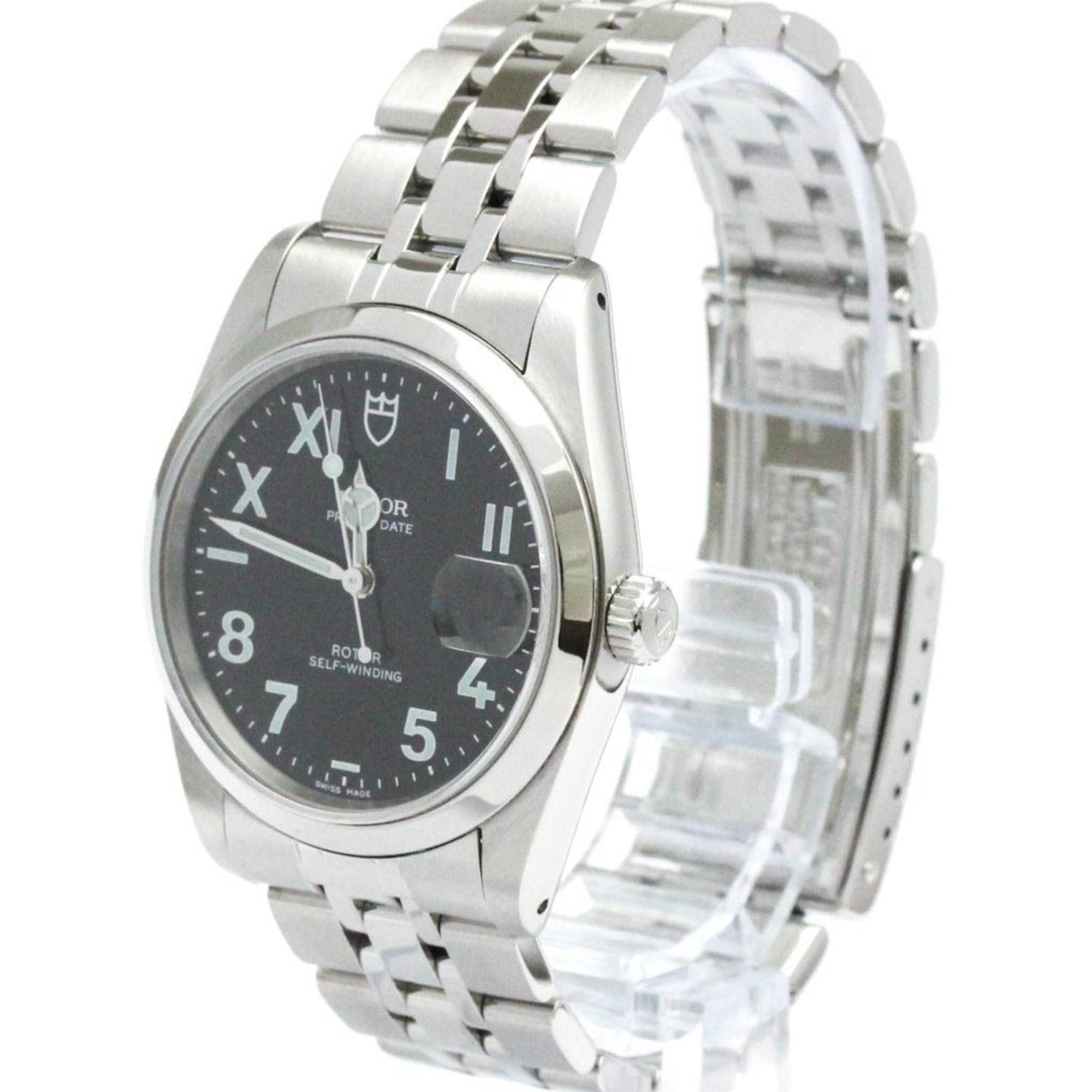 Polished TUDOR Prince Oyster Date Unique Dial Automatic Mens Watch 74000N BF580936