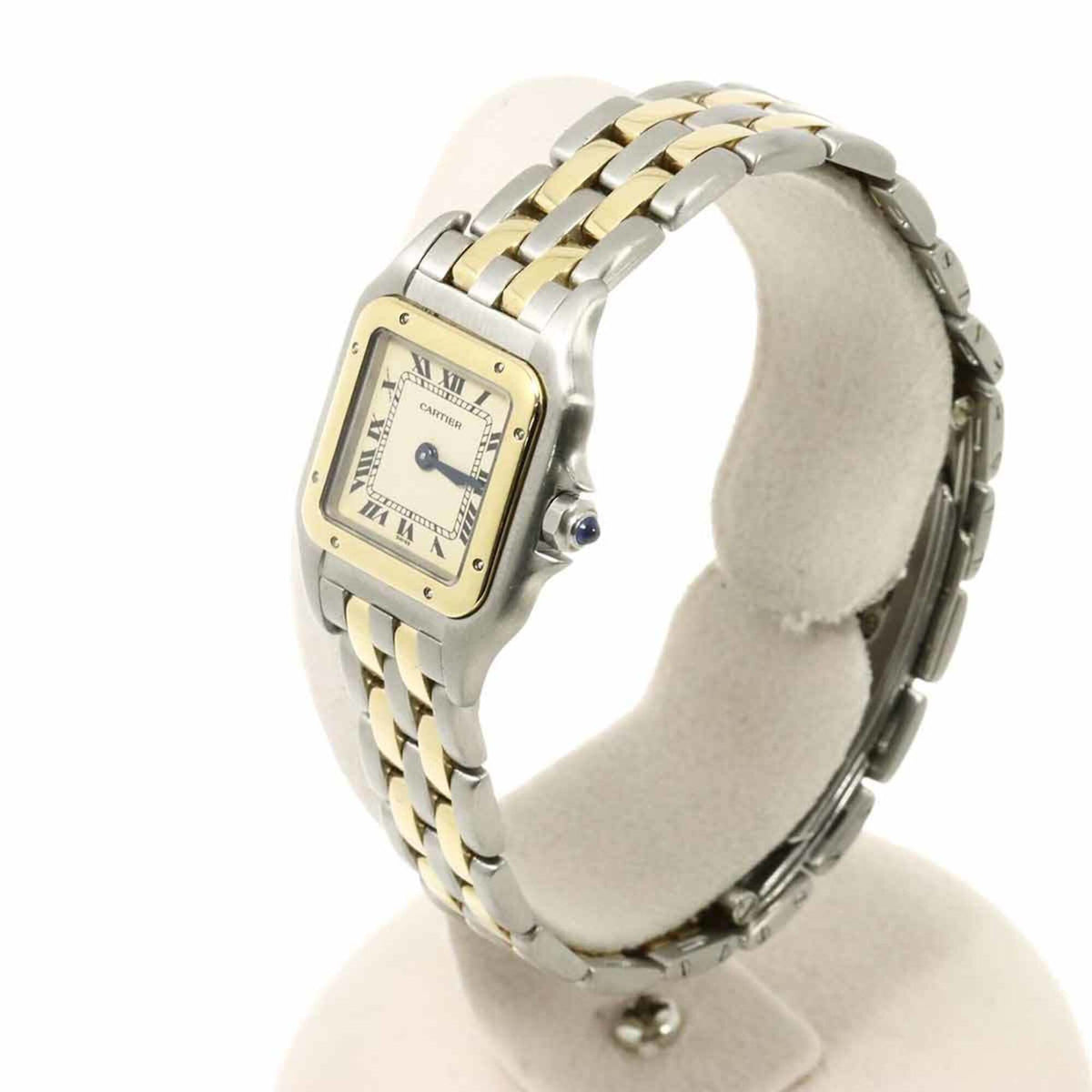 Cartier Panthère SM 2-rijig 84083242 horloge met ivoorkleurige wijzerplaat, 22 mm