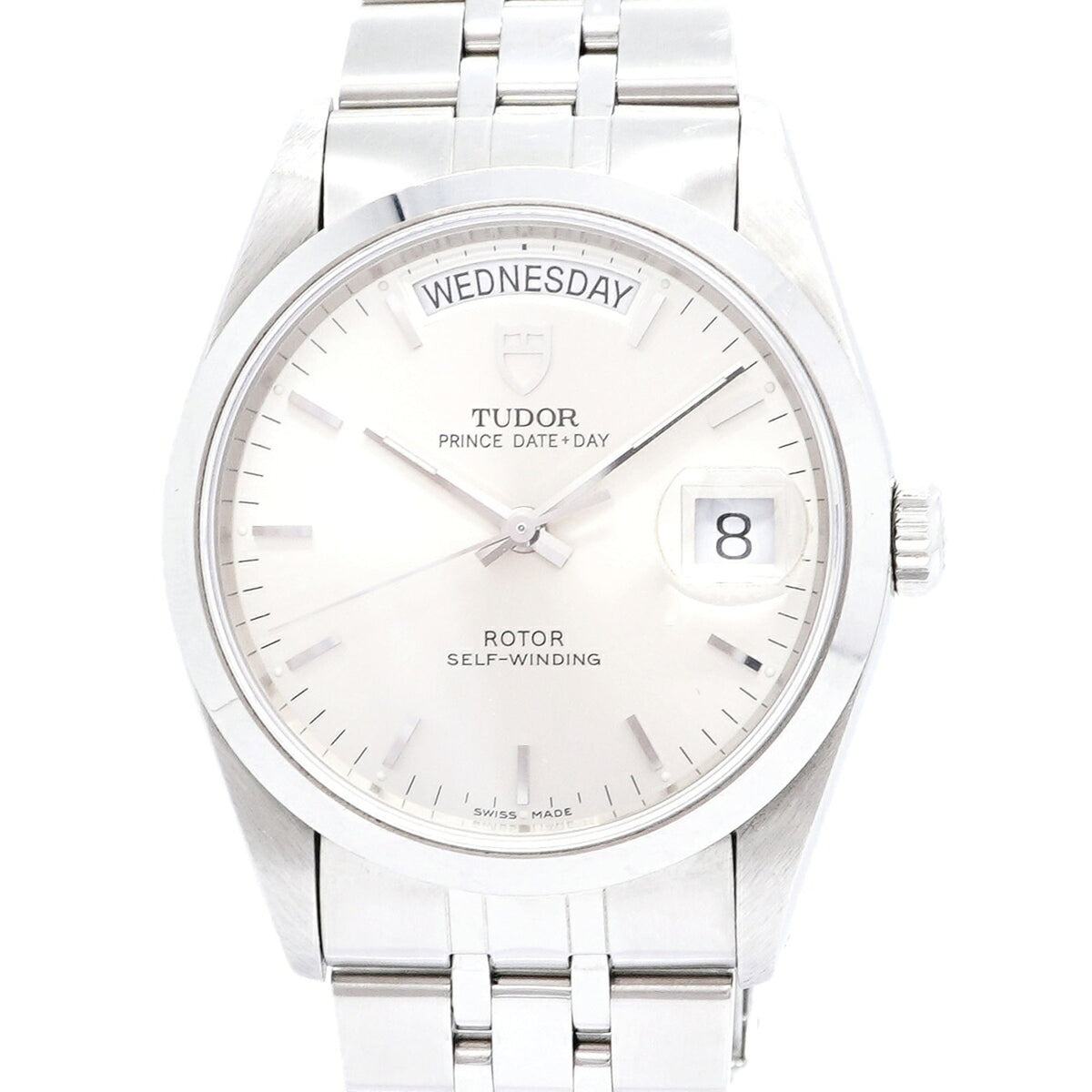 Tudor Prince Date-Day 76200 Silver Dial 35mm Watch