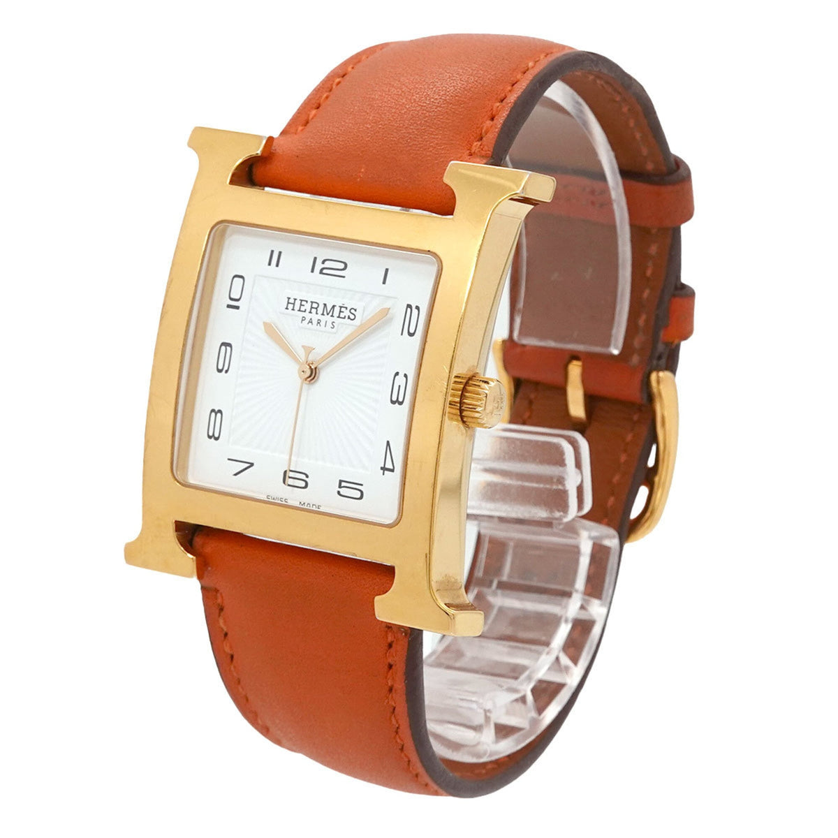Hermes H- HH1.801 Weiß Zifferblatt 30 mm Uhr