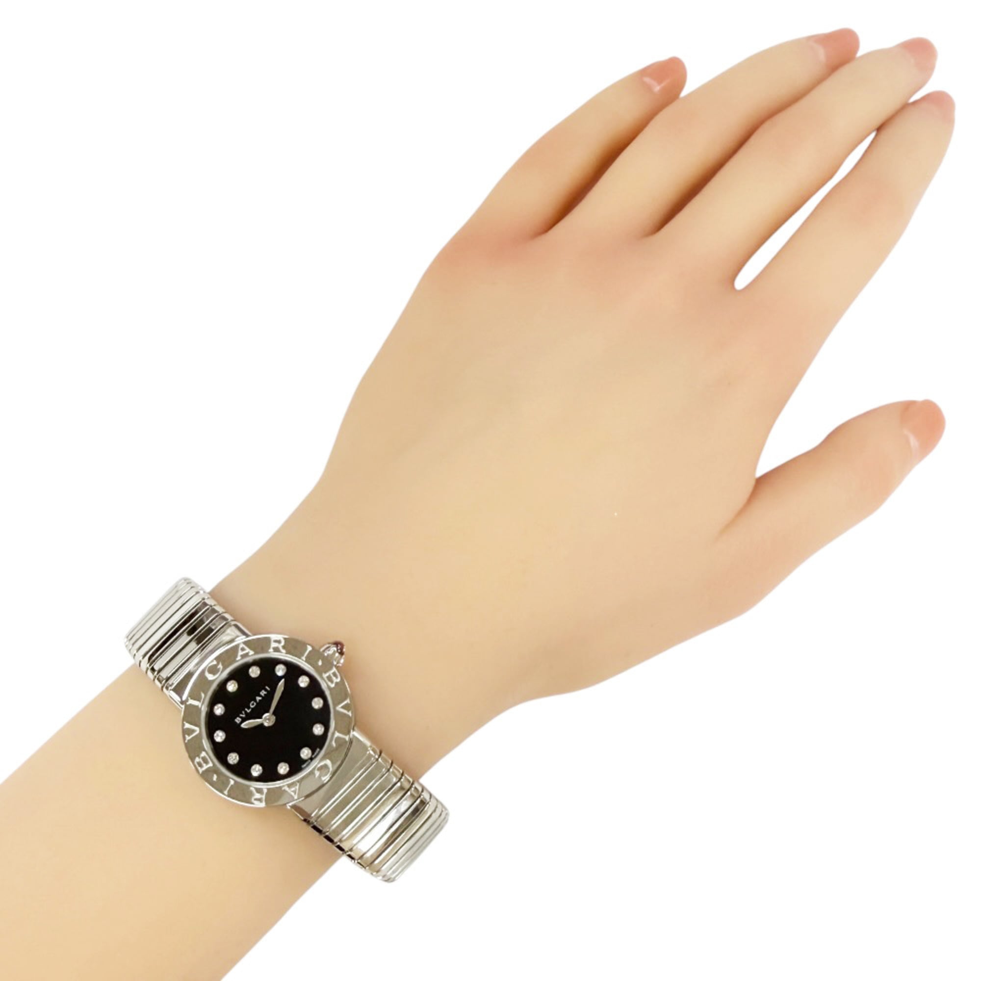 Bulgari Tubogas BBL262TS Black Dial 26mm Watch