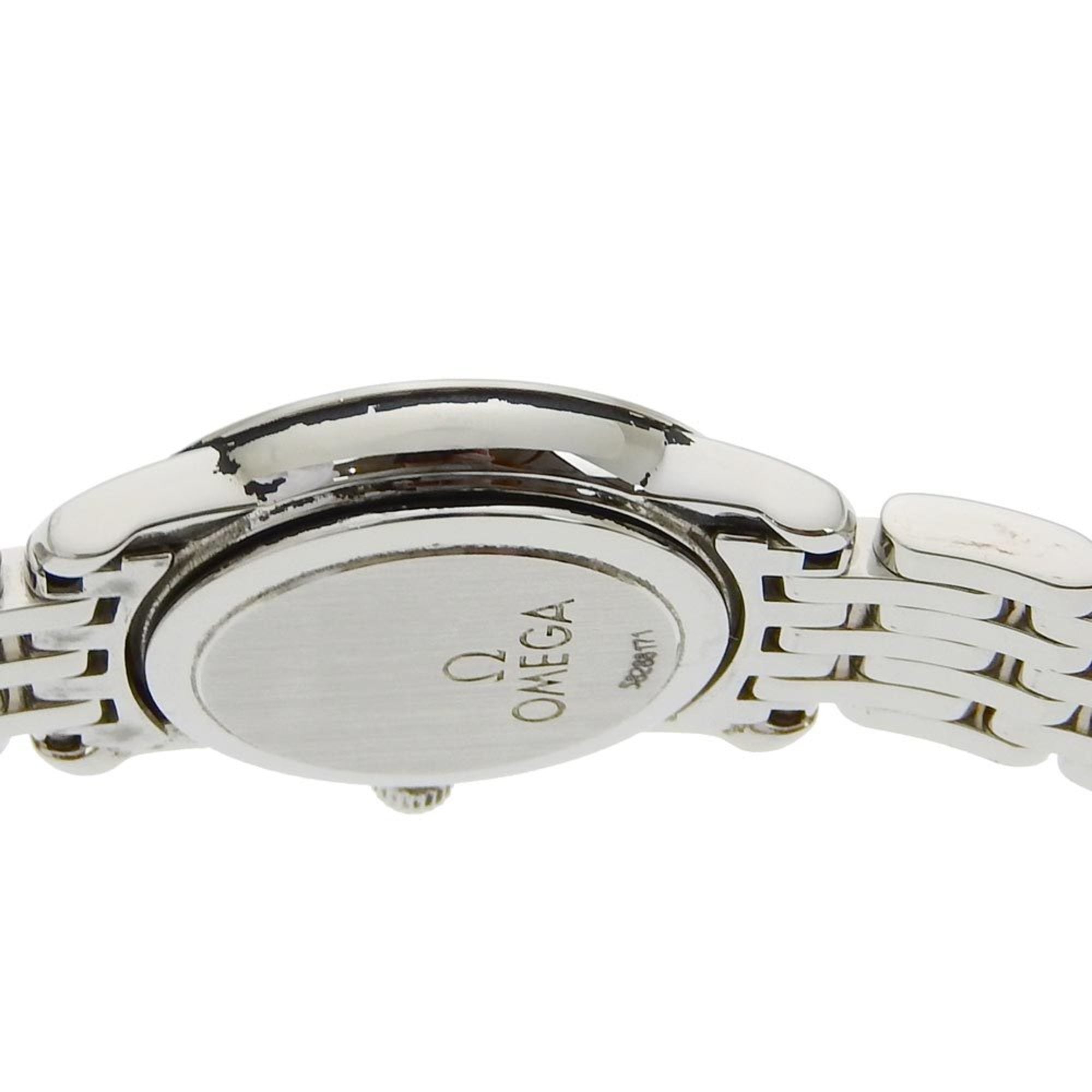 OMEGA De Ville Damenuhr 4570.31 aus EdelstahlQuarz analoge AnzeigeSilber Zifferblatt